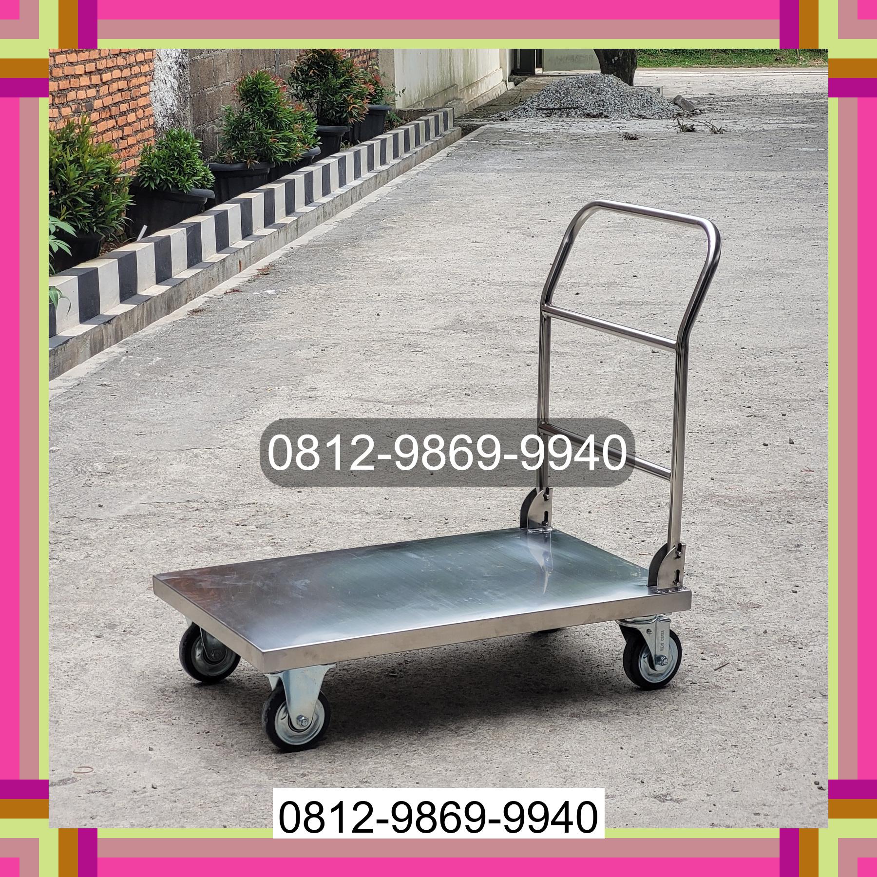 0812-9869-9940 Promo Hebat, Jual Handtruck Hand Truck 500 kgg & 300 kg | Troli Barang | Troli lipat | Troli angkut Weda Timur