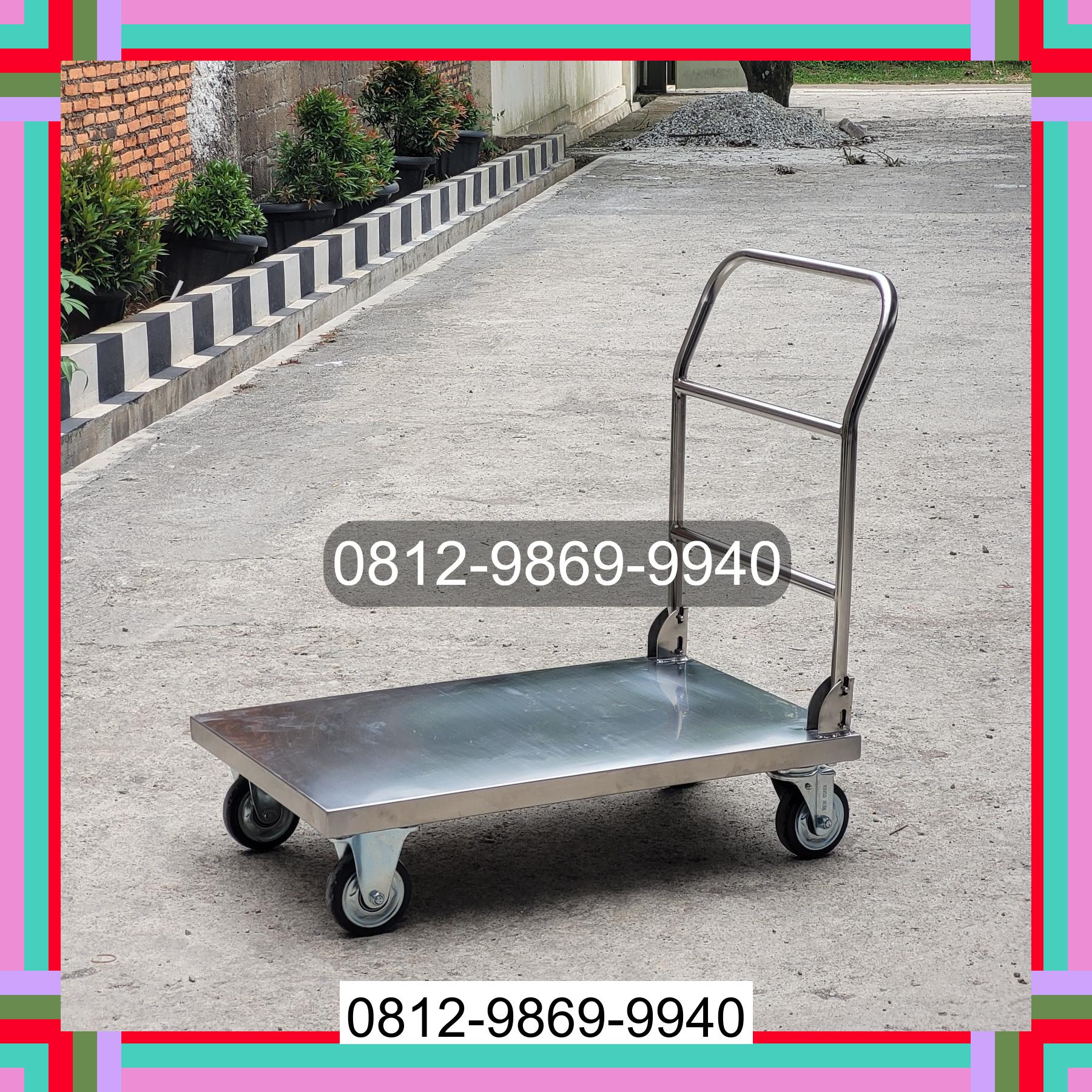 0812-9869-9940 Terbaik, Jual Handtruck Hand Truck 500 kgg & 300 kg | Troli Barang | Troli lipat | Troli angkut Alasa Talu Muzoi