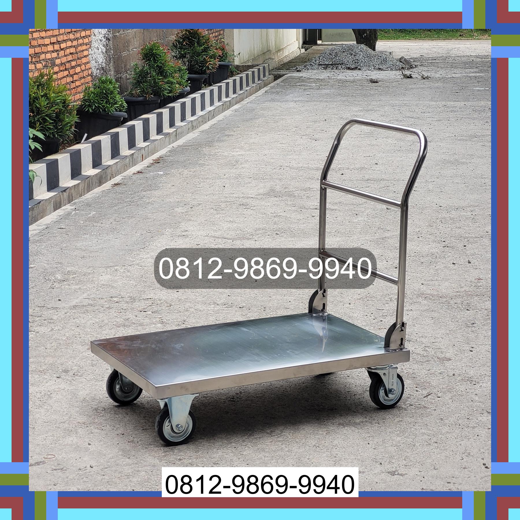 0812-9869-9940 Terbaik, Jual Handtruck Hand Truck 500 kgg & 300 kg | Troli Barang | Troli lipat | Troli angkut Bangka Barat