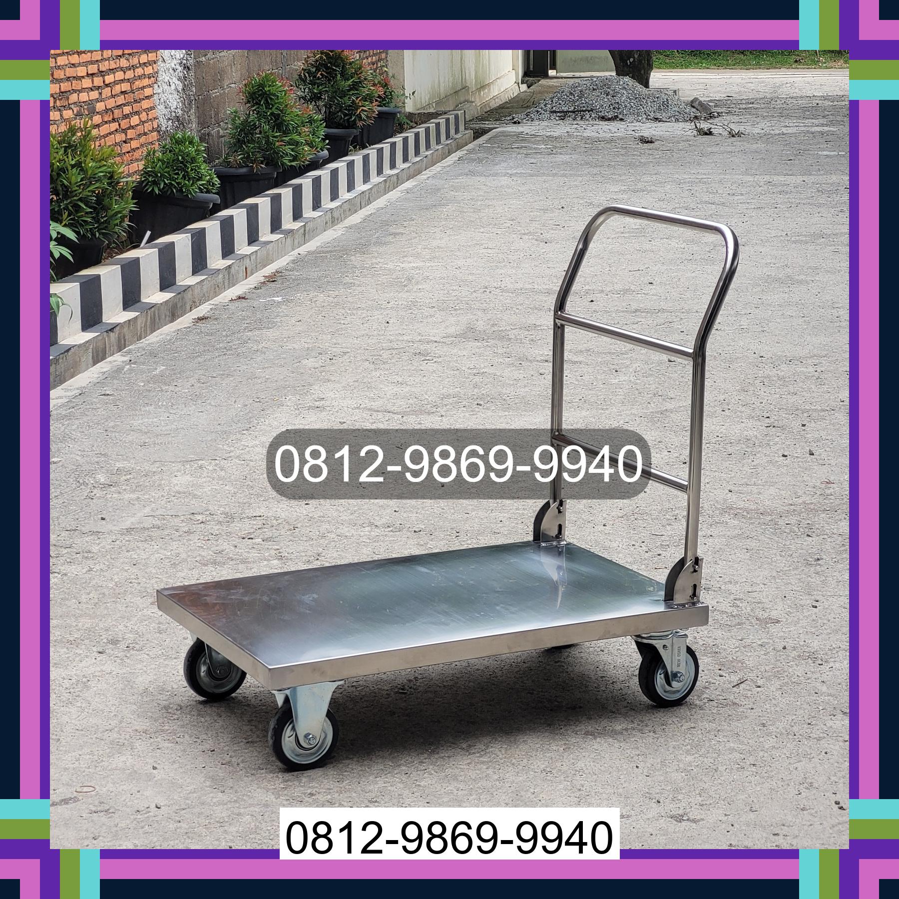 0812-9869-9940 Terbaik, Jual Handtruck Hand Truck 500 kgg & 300 kg | Troli Barang | Troli lipat | Troli angkut Bathin Ii Pelayang