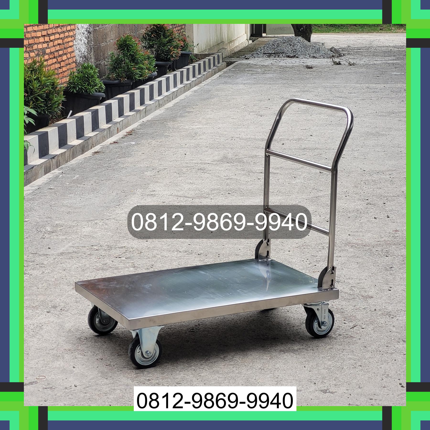 0812-9869-9940 Terbaik, Jual Handtruck Hand Truck 500 kgg & 300 kg | Troli Barang | Troli lipat | Troli angkut Binjai Selatan