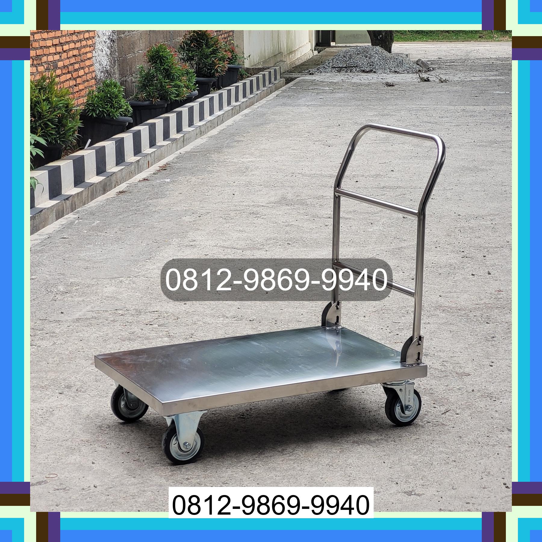 0812-9869-9940 Terbaik, Jual Handtruck Hand Truck 500 kgg & 300 kg | Troli Barang | Troli lipat | Troli angkut Binjai Timur