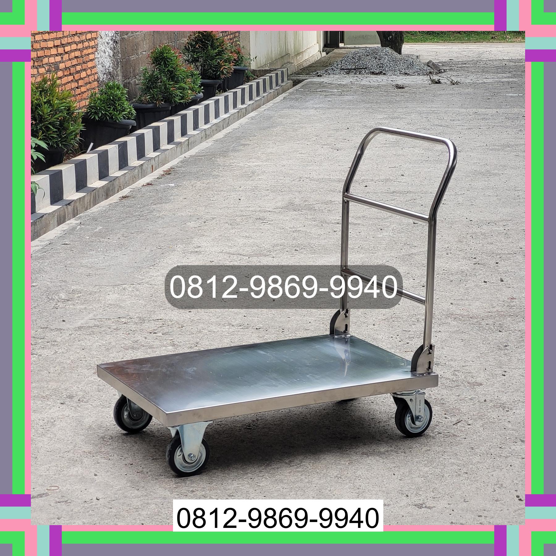 0812-9869-9940 Terbaik, Jual Handtruck Hand Truck 500 kgg & 300 kg | Troli Barang | Troli lipat | Troli angkut Birem Bayeun