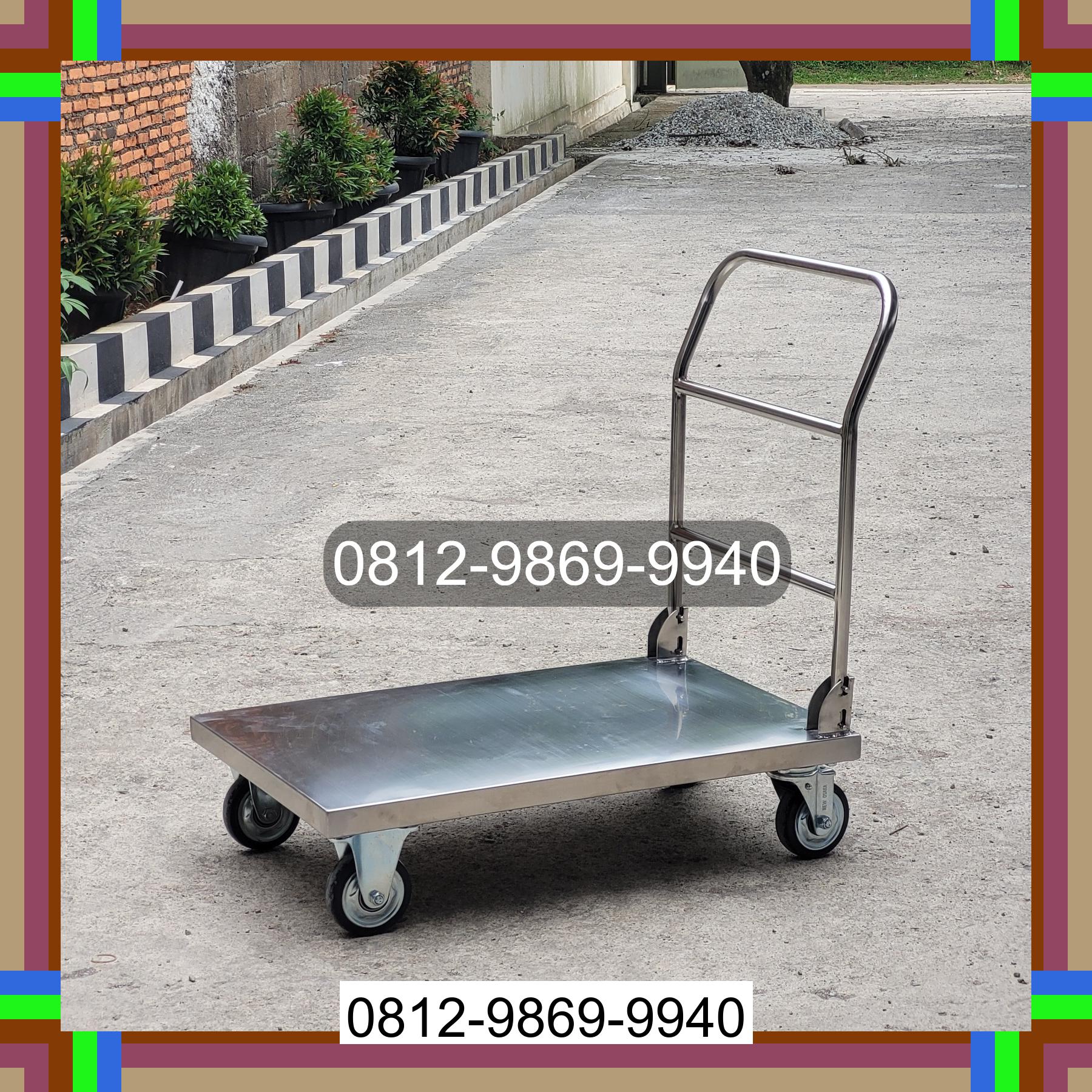 0812-9869-9940 Terbaik, Jual Handtruck Hand Truck 500 kgg & 300 kg | Troli Barang | Troli lipat | Troli angkut Boalemo