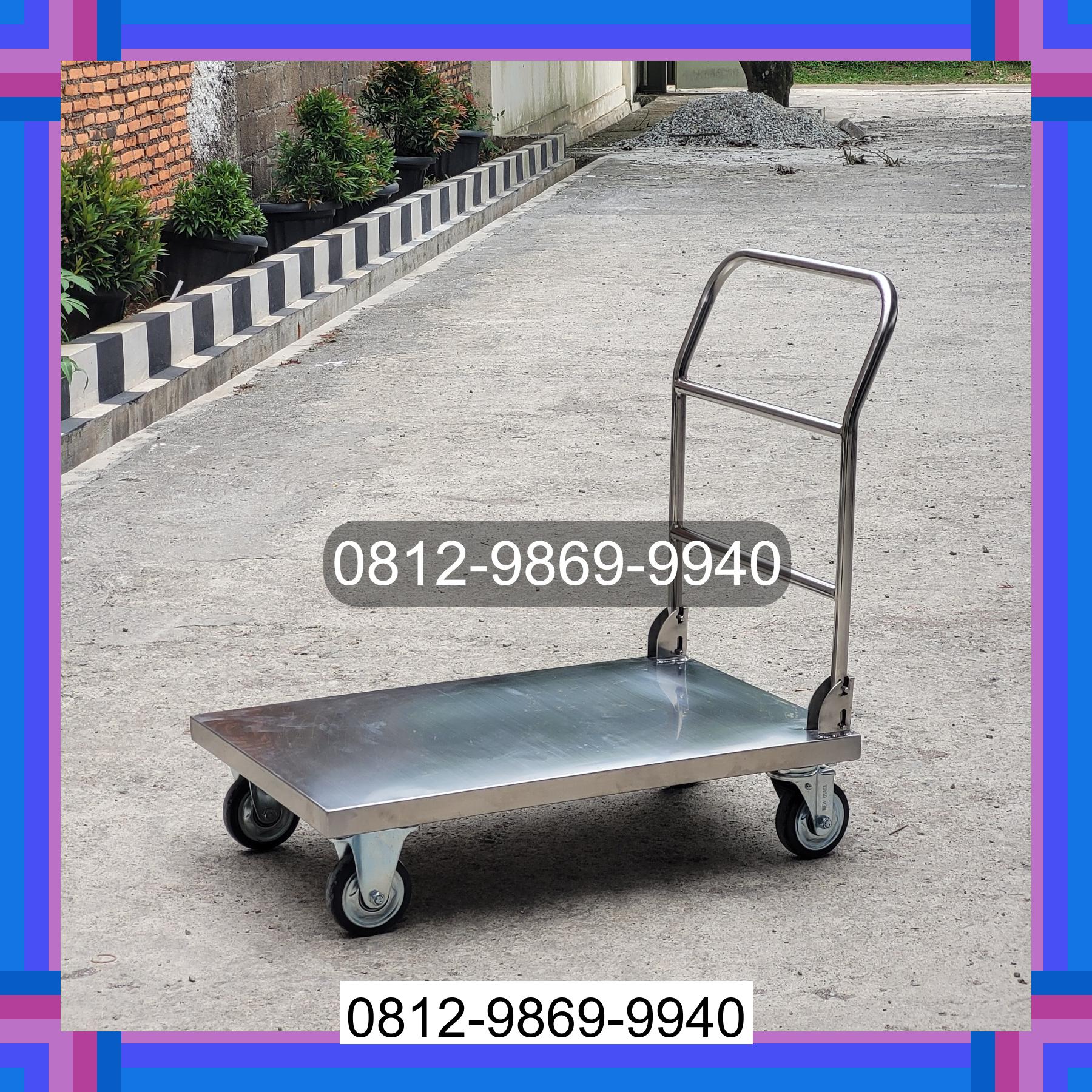 0812-9869-9940 Terbaik, Jual Handtruck Hand Truck 500 kgg & 300 kg | Troli Barang | Troli lipat | Troli angkut Bolaang Mongondow Selatan
