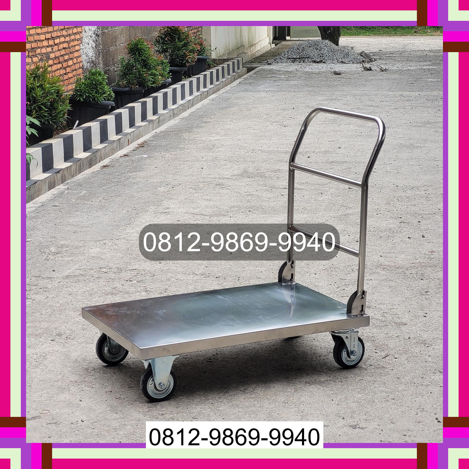 0812-9869-9940 Terbaik, Jual Handtruck Hand Truck 500 kgg & 300 kg | Troli Barang | Troli lipat | Troli angkut Borme