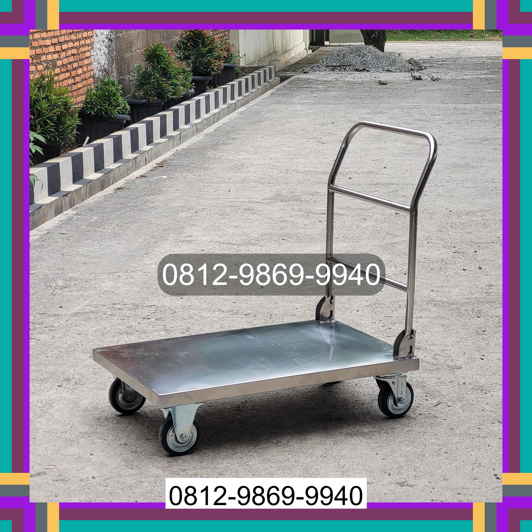 0812-9869-9940 Terbaik, Jual Handtruck Hand Truck 500 kgg & 300 kg | Troli Barang | Troli lipat | Troli angkut Buay Madang
