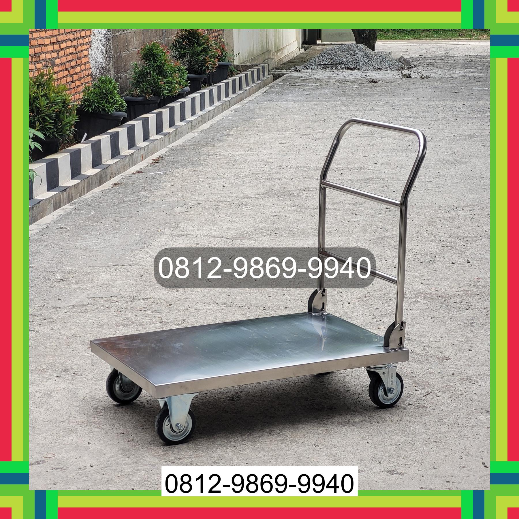 0812-9869-9940 Terbaik, Jual Handtruck Hand Truck 500 kgg & 300 kg | Troli Barang | Troli lipat | Troli angkut Bungatan