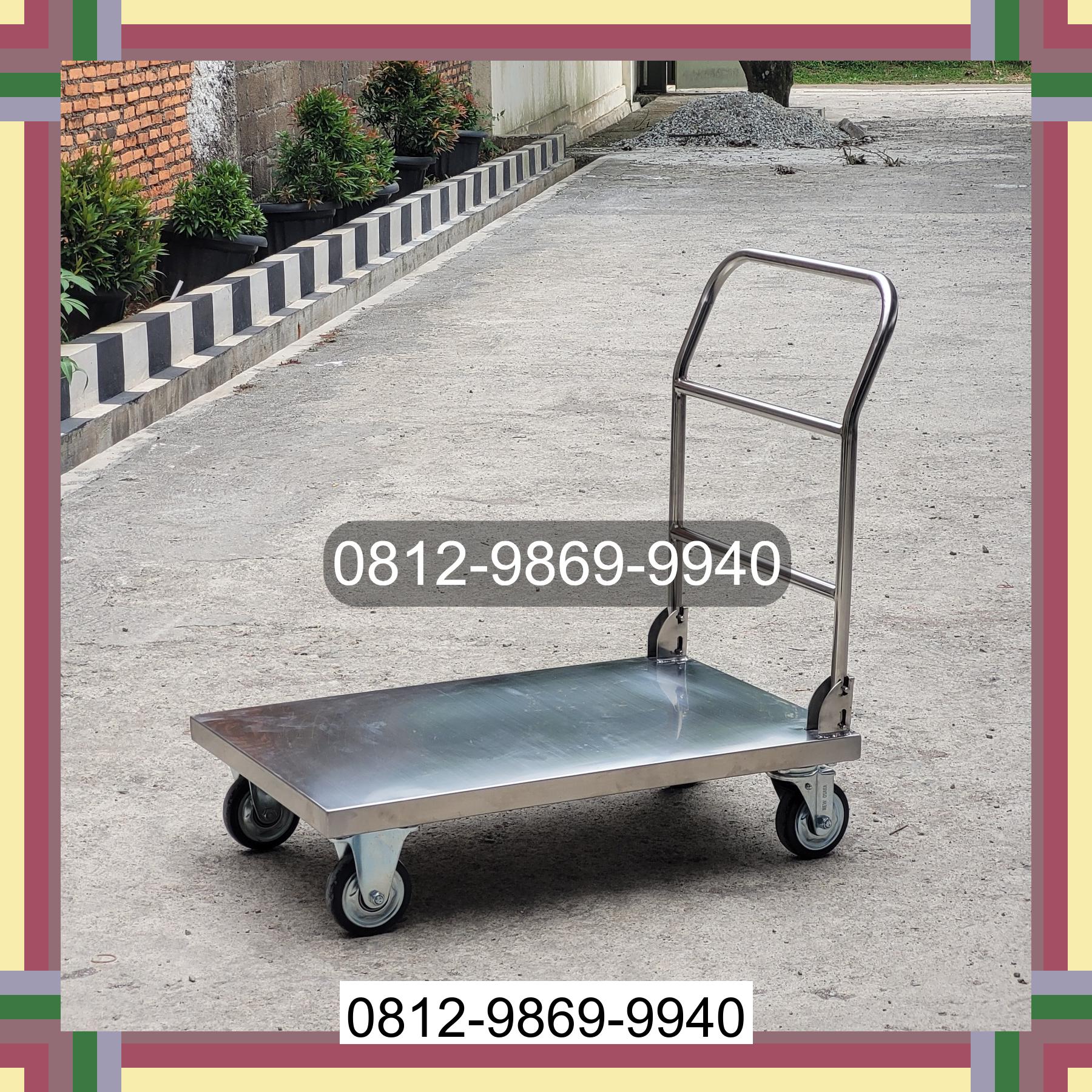 0812-9869-9940 Terbaik, Jual Handtruck Hand Truck 500 kgg & 300 kg | Troli Barang | Troli lipat | Troli angkut Danau Paris