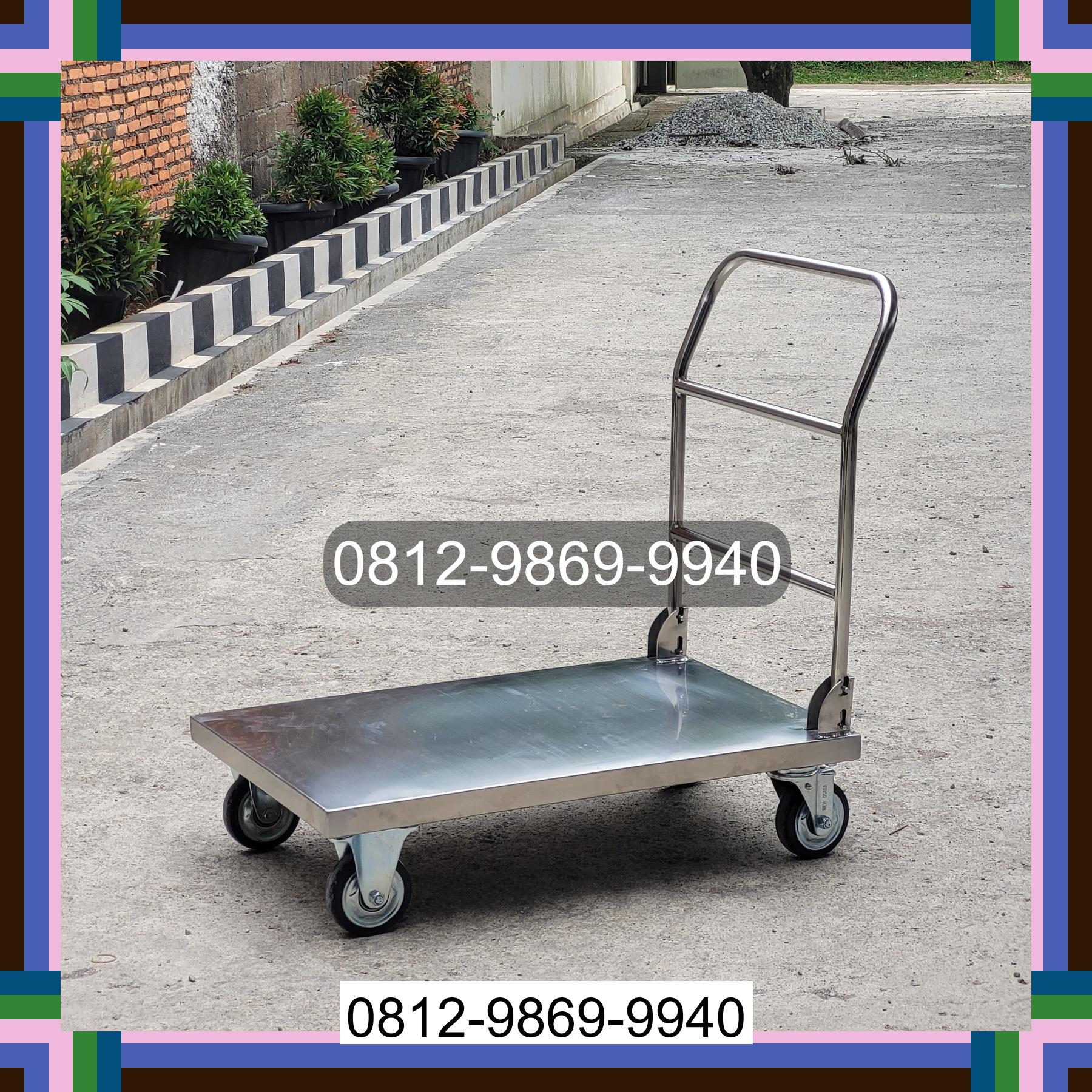 0812-9869-9940 Terbaik, Jual Handtruck Hand Truck 500 kgg & 300 kg | Troli Barang | Troli lipat | Troli angkut Deleng Pokhkisen