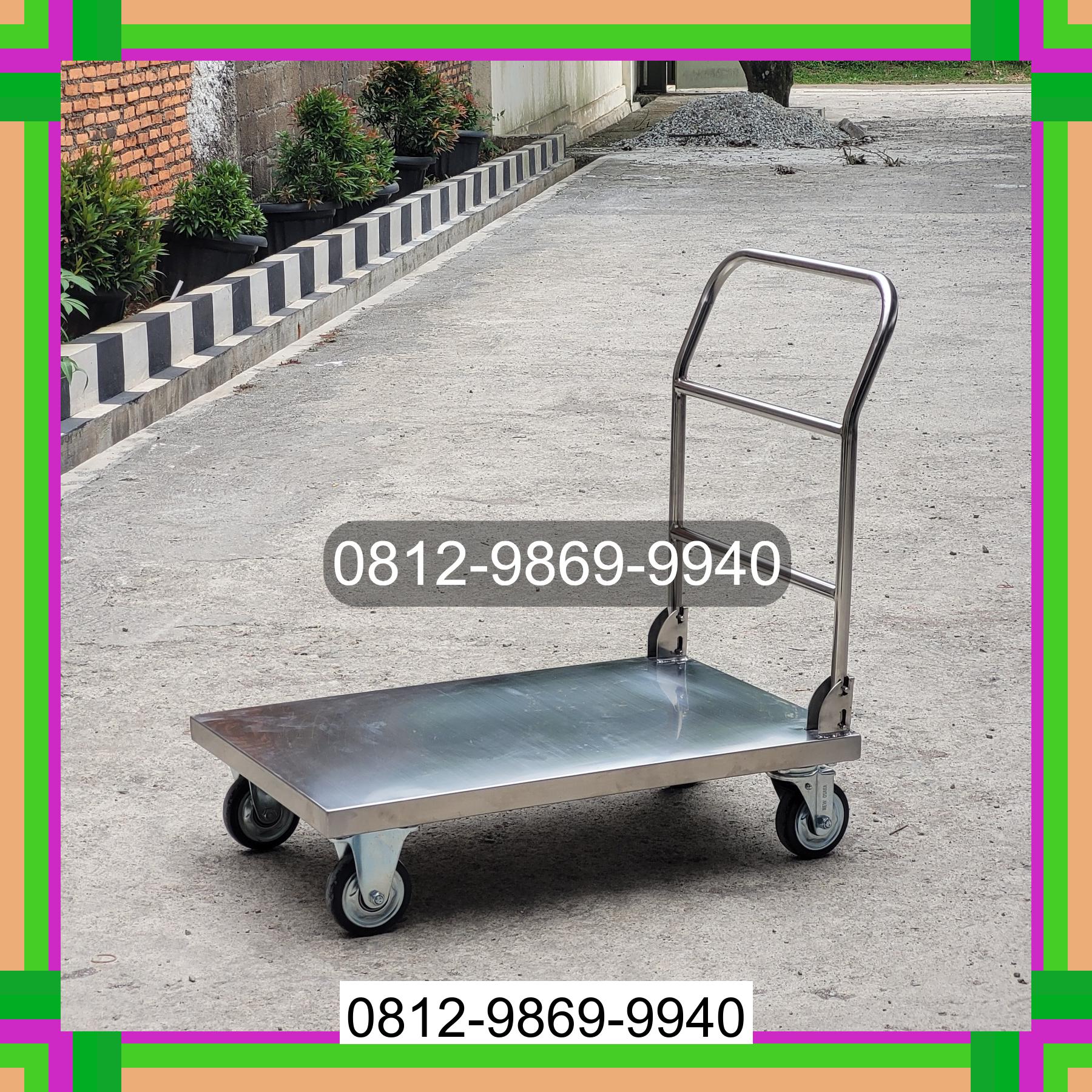 0812-9869-9940 Terbaik, Jual Handtruck Hand Truck 500 kgg & 300 kg | Troli Barang | Troli lipat | Troli angkut Demak