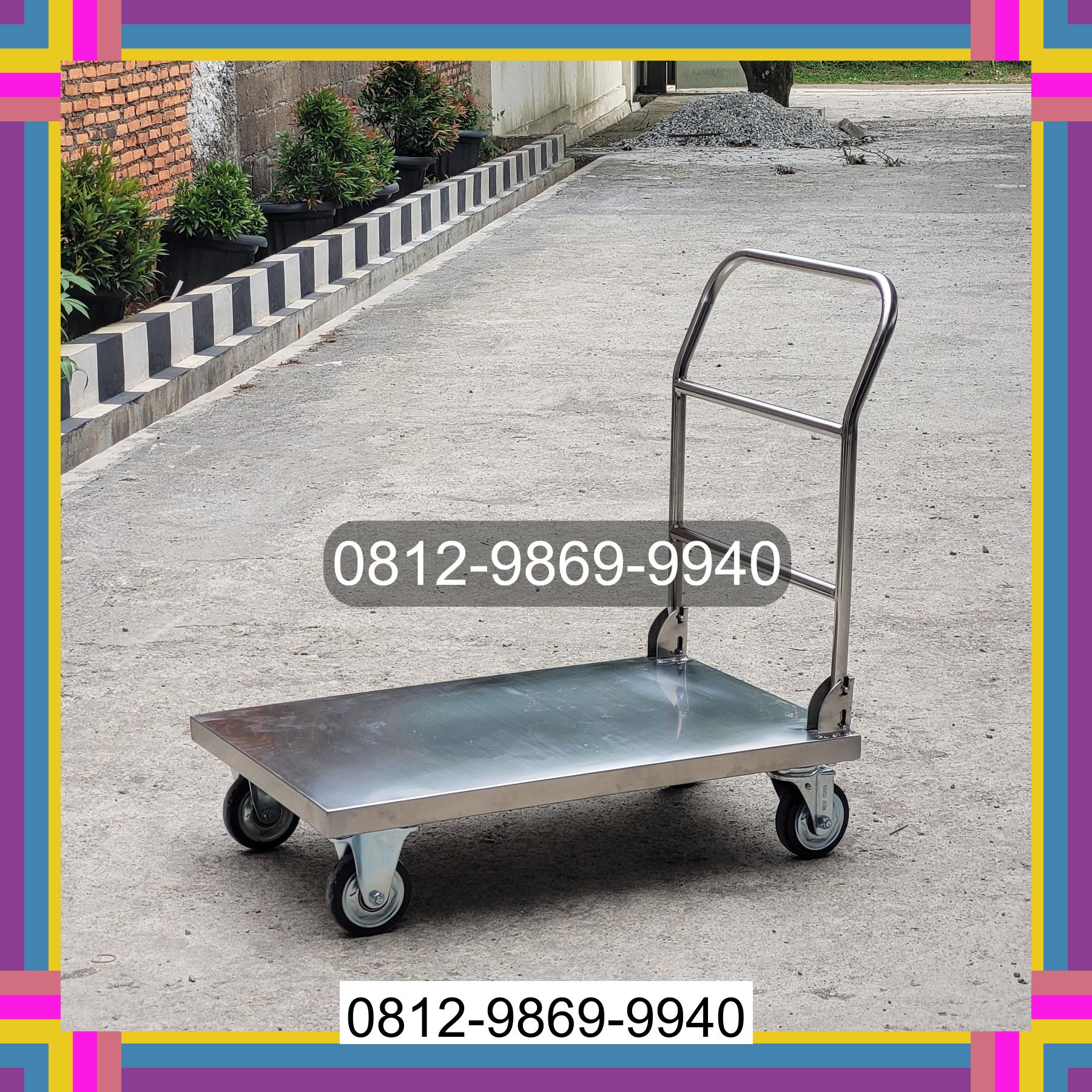 0812-9869-9940 Terbaik, Jual Handtruck Hand Truck 500 kgg & 300 kg | Troli Barang | Troli lipat | Troli angkut Dempo Utara