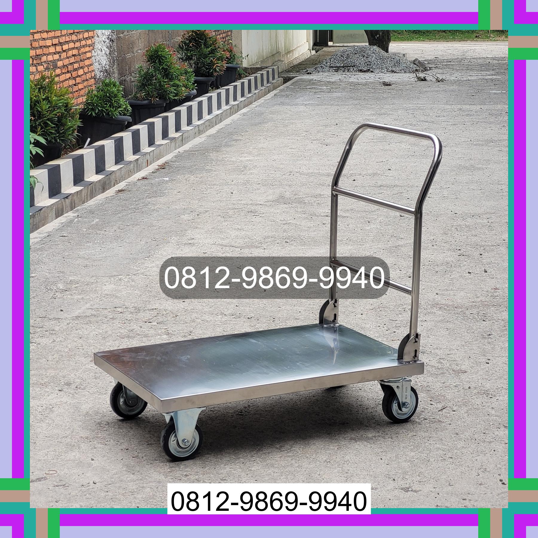 0812-9869-9940 Terbaik, Jual Handtruck Hand Truck 500 kgg & 300 kg | Troli Barang | Troli lipat | Troli angkut Ende