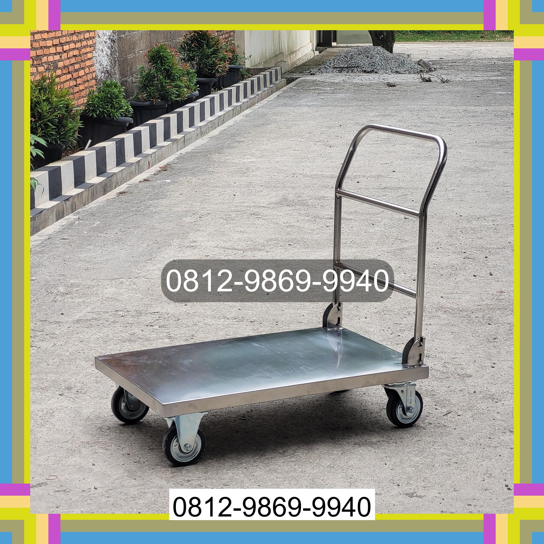 0812-9869-9940 Terbaik, Jual Handtruck Hand Truck 500 kgg & 300 kg | Troli Barang | Troli lipat | Troli angkut Gorontalo