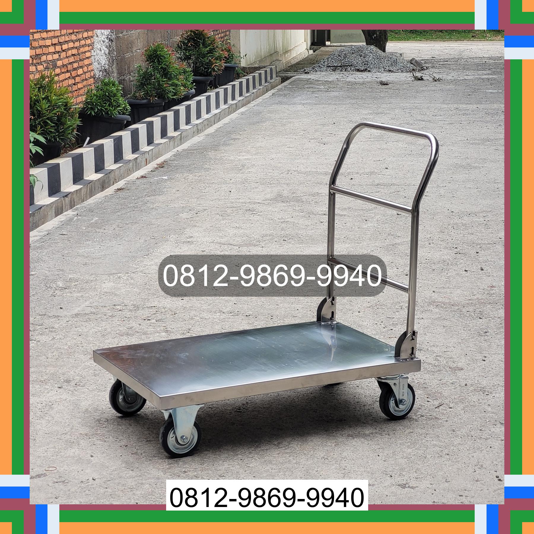 0812-9869-9940 Terbaik, Jual Handtruck Hand Truck 500 kgg & 300 kg | Troli Barang | Troli lipat | Troli angkut Gunung Megang