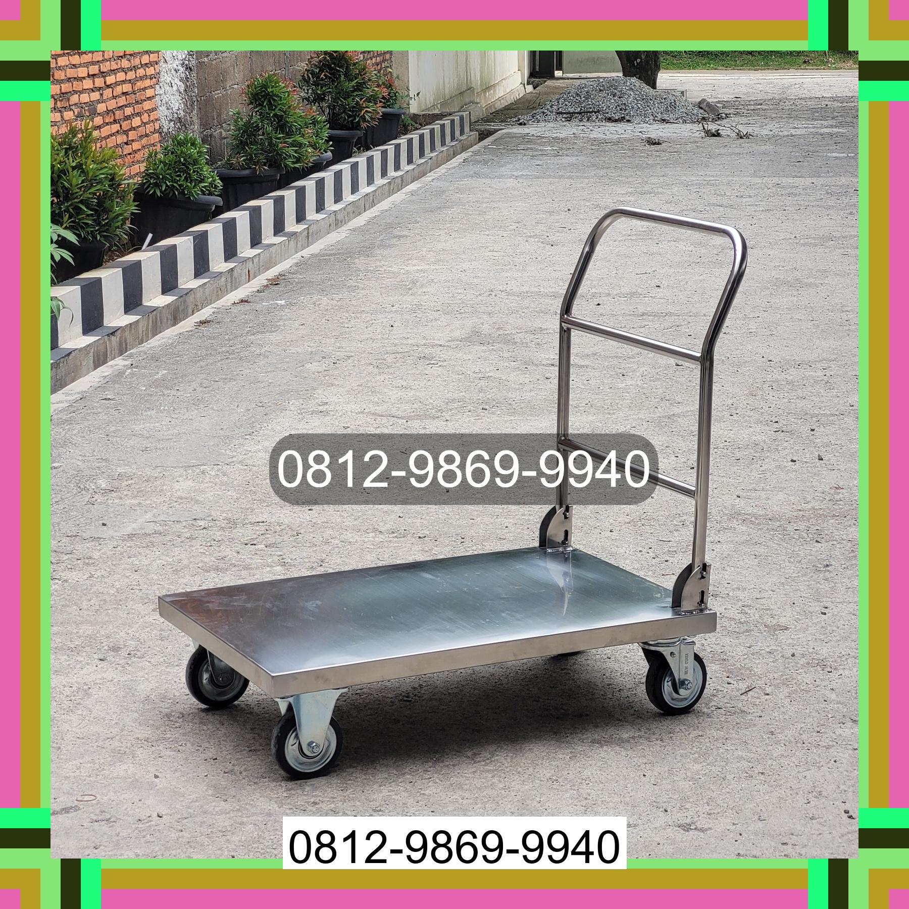 0812-9869-9940 Terbaik, Jual Handtruck Hand Truck 500 kgg & 300 kg | Troli Barang | Troli lipat | Troli angkut Gunung Meriah