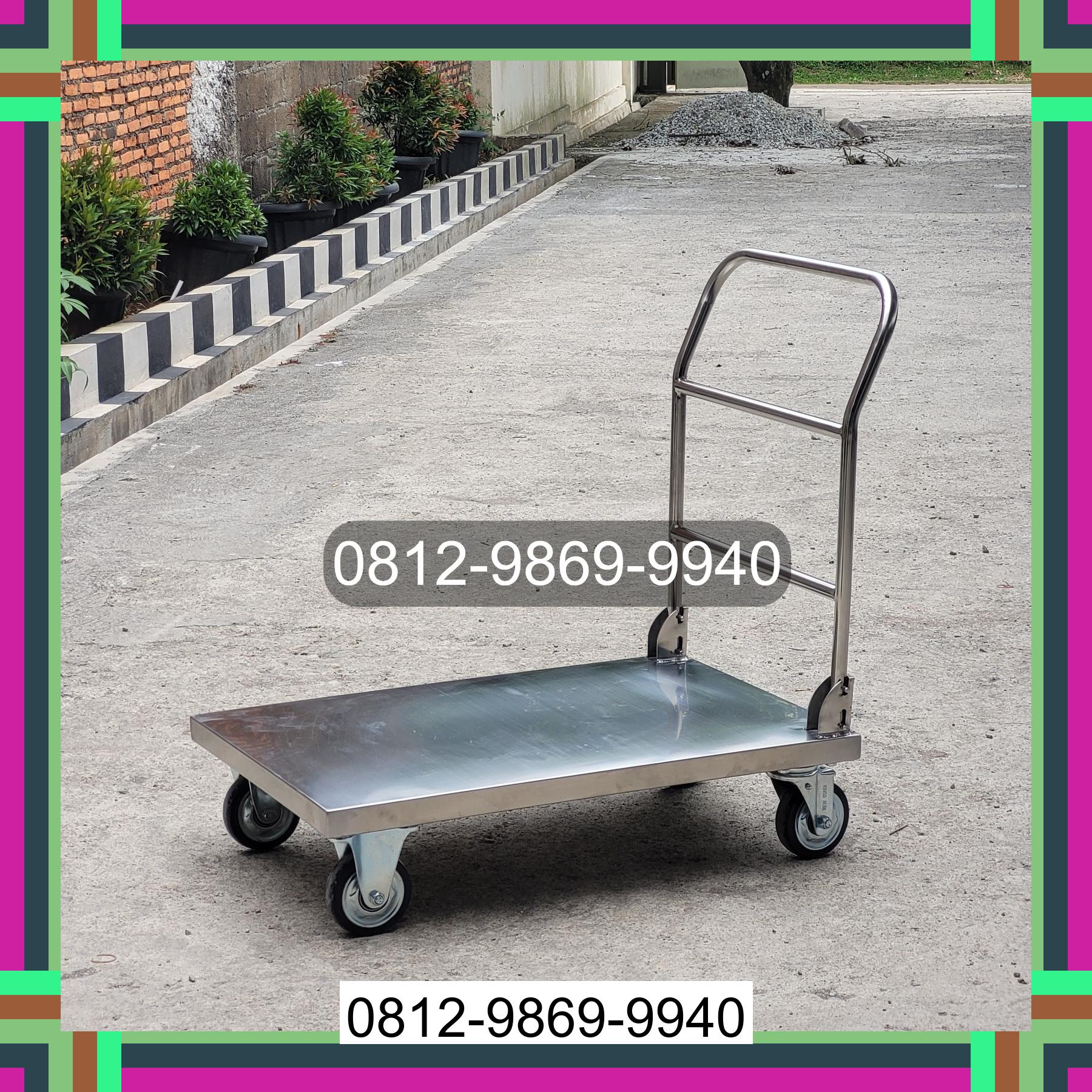 0812-9869-9940 Terbaik, Jual Handtruck Hand Truck 500 kgg & 300 kg | Troli Barang | Troli lipat | Troli angkut Gunungsitoli Idanoi