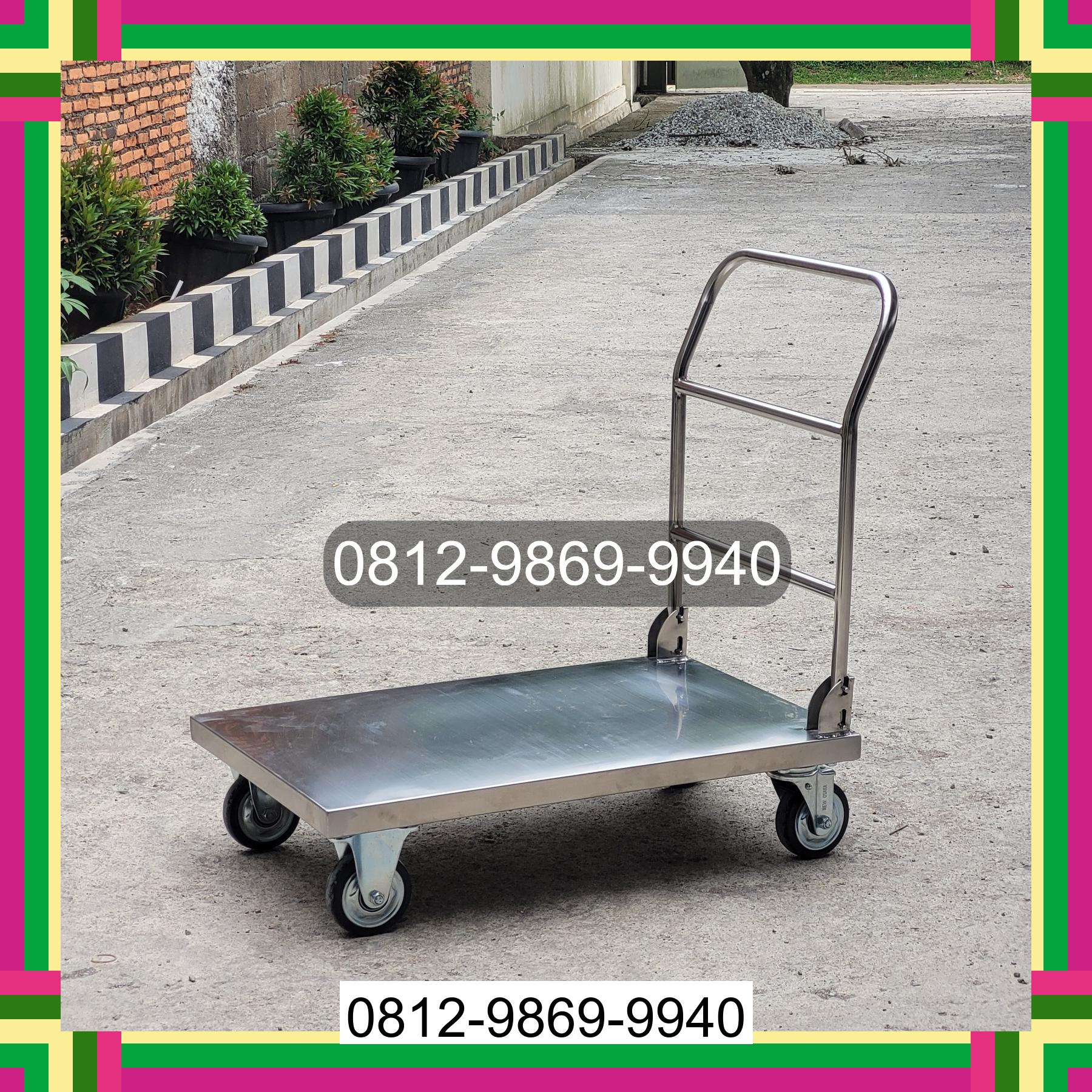 0812-9869-9940 Terbaik, Jual Handtruck Hand Truck 500 kgg & 300 kg | Troli Barang | Troli lipat | Troli angkut Indralaya Utara
