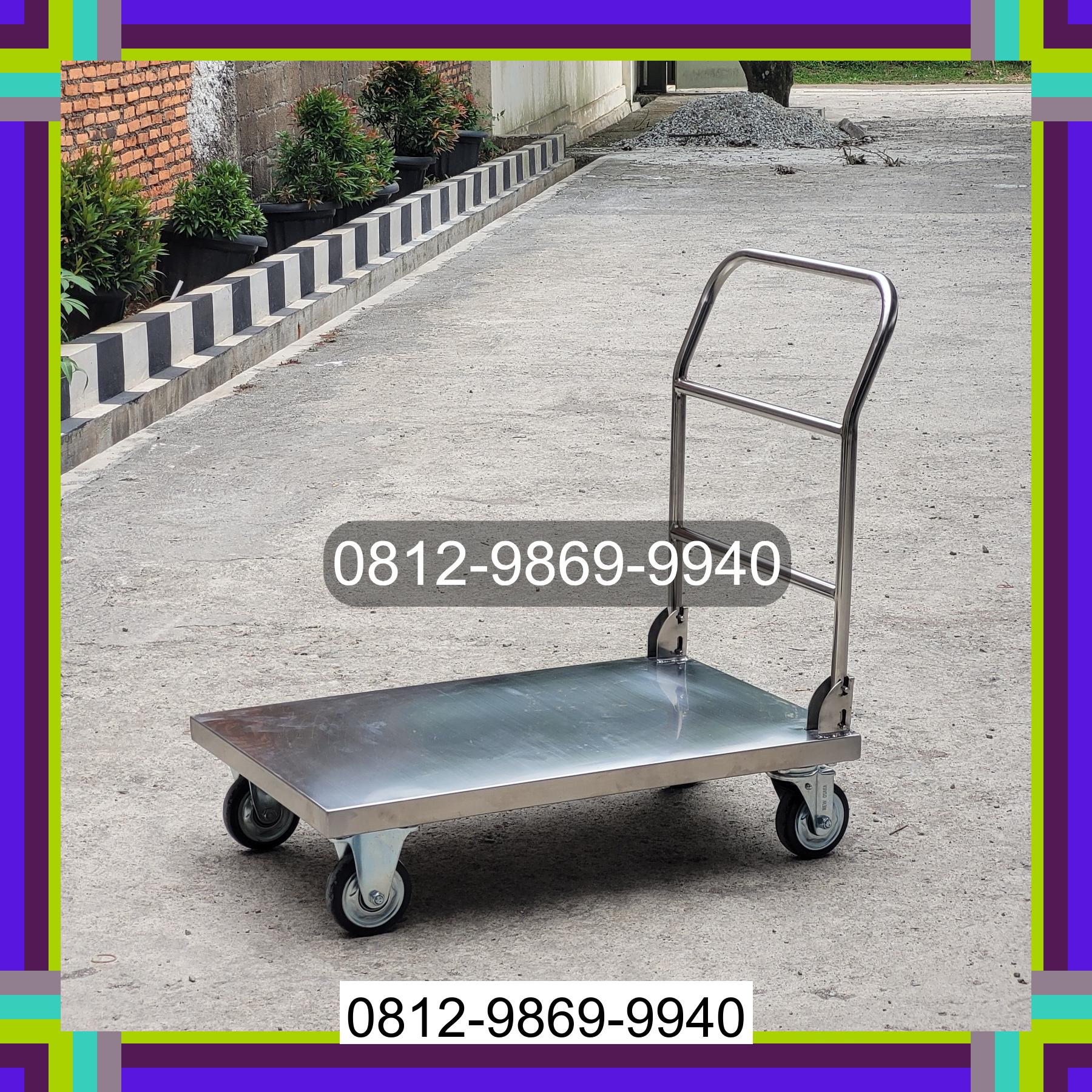 0812-9869-9940 Terbaik, Jual Handtruck Hand Truck 500 kgg & 300 kg | Troli Barang | Troli lipat | Troli angkut Jawa Maraja Bah Jambi