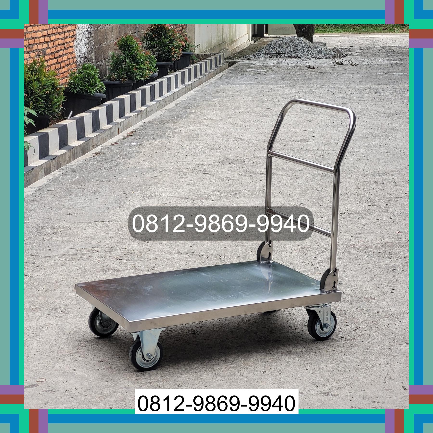 0812-9869-9940 Terbaik, Jual Handtruck Hand Truck 500 kgg & 300 kg | Troli Barang | Troli lipat | Troli angkut Kalidoni