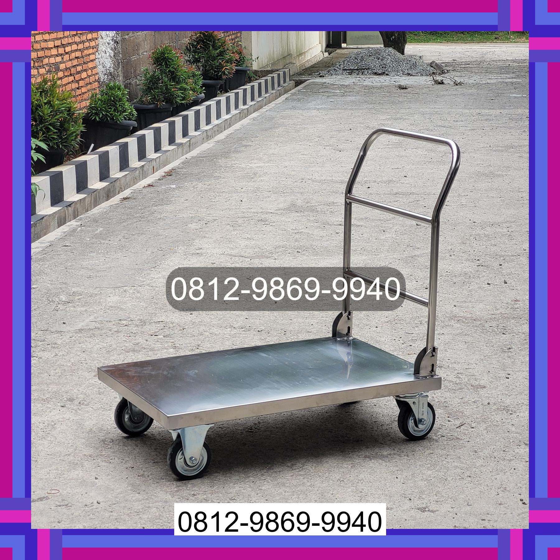 0812-9869-9940 Terbaik, Jual Handtruck Hand Truck 500 kgg & 300 kg | Troli Barang | Troli lipat | Troli angkut Kebumen