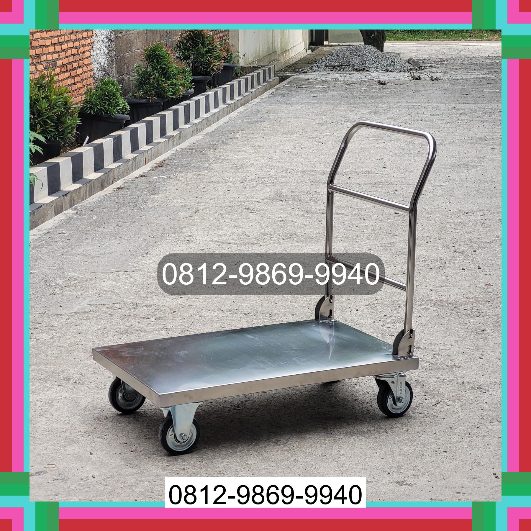 0812-9869-9940 Terbaik, Jual Handtruck Hand Truck 500 kgg & 300 kg | Troli Barang | Troli lipat | Troli angkut Kota Raja