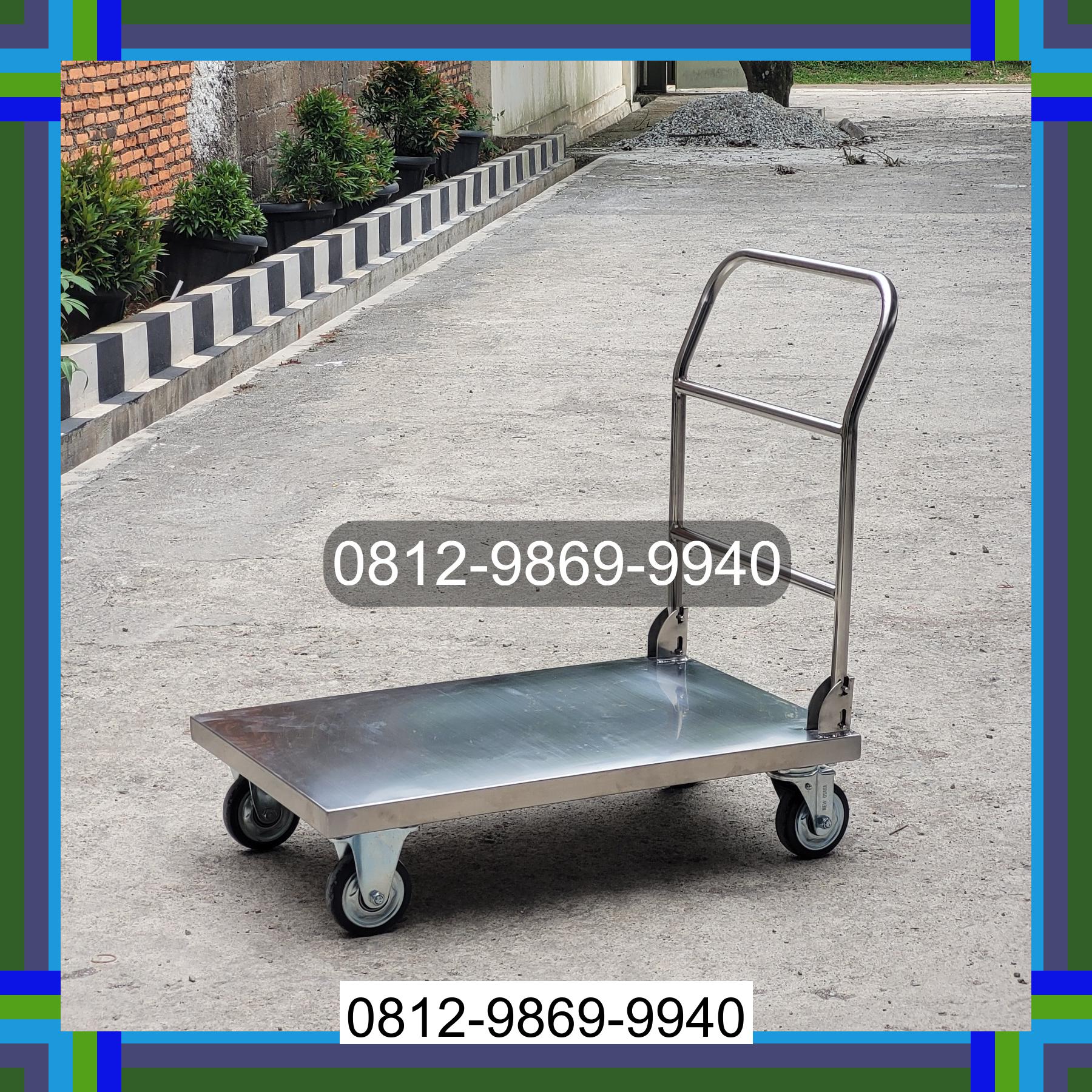 0812-9869-9940 Terbaik, Jual Handtruck Hand Truck 500 kgg & 300 kg | Troli Barang | Troli lipat | Troli angkut Kualuh Hilir