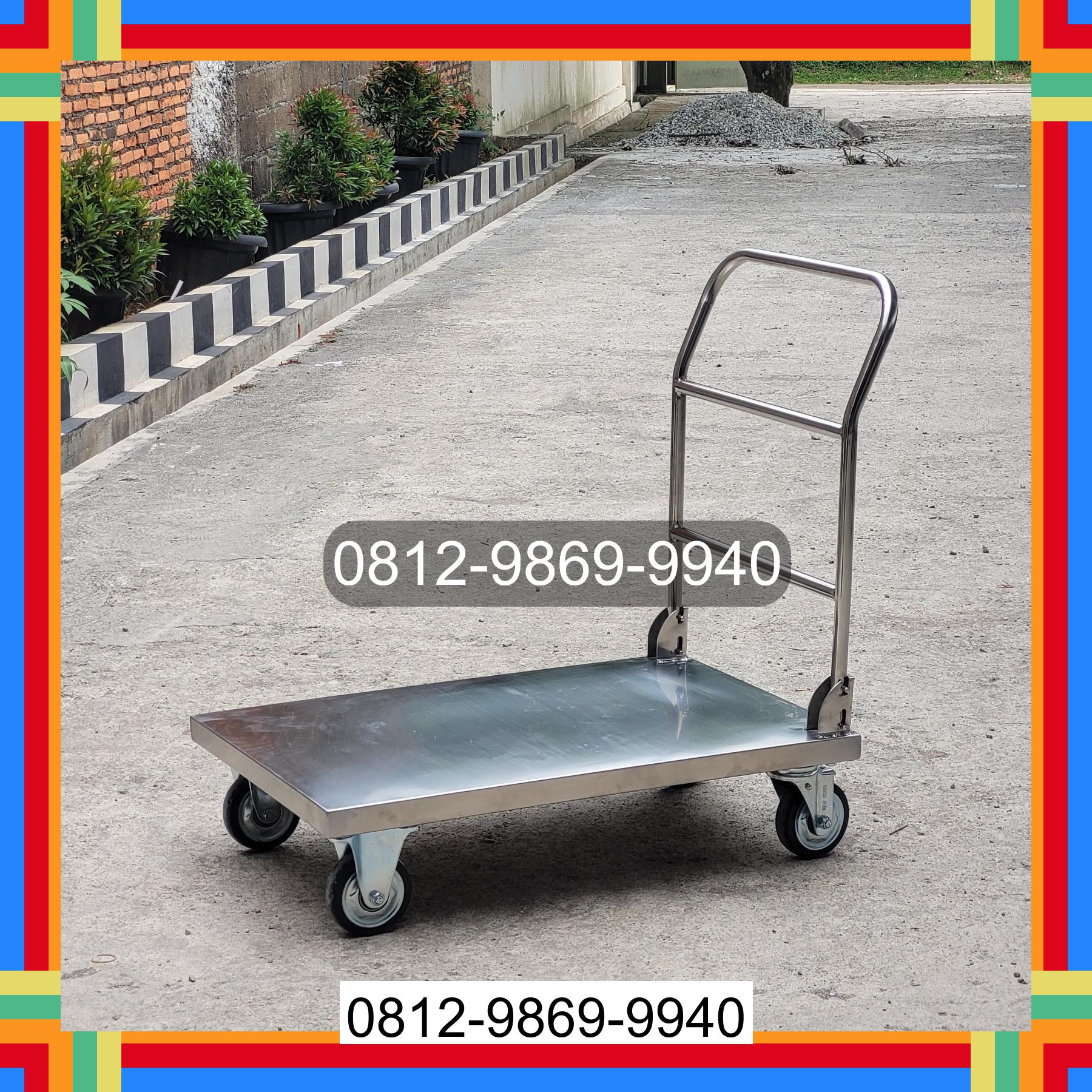 0812-9869-9940 Terbaik, Jual Handtruck Hand Truck 500 kgg & 300 kg | Troli Barang | Troli lipat | Troli angkut Kualuh Selatan