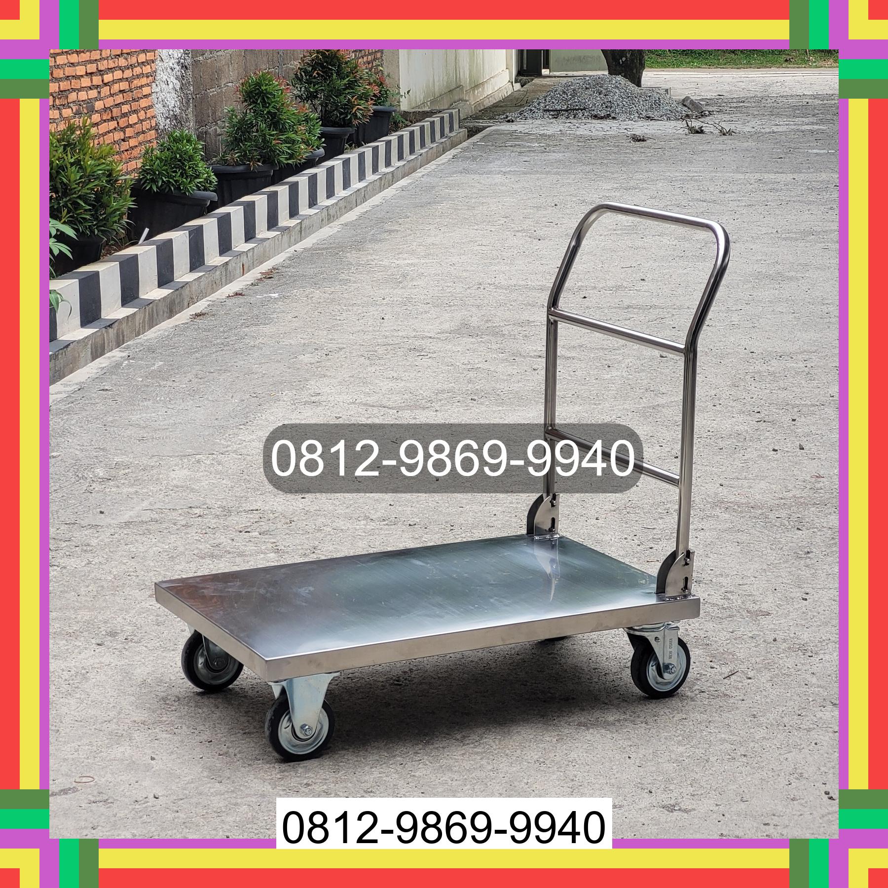 0812-9869-9940 Terbaik, Jual Handtruck Hand Truck 500 kgg & 300 kg | Troli Barang | Troli lipat | Troli angkut Kupang Barat