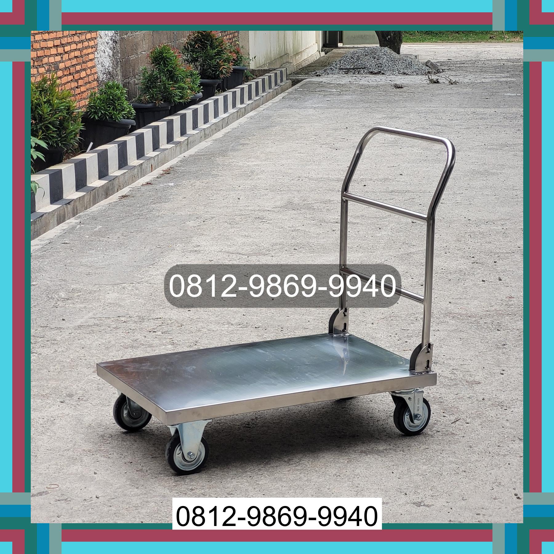 0812-9869-9940 Terbaik, Jual Handtruck Hand Truck 500 kgg & 300 kg | Troli Barang | Troli lipat | Troli angkut Labuhan Deli
