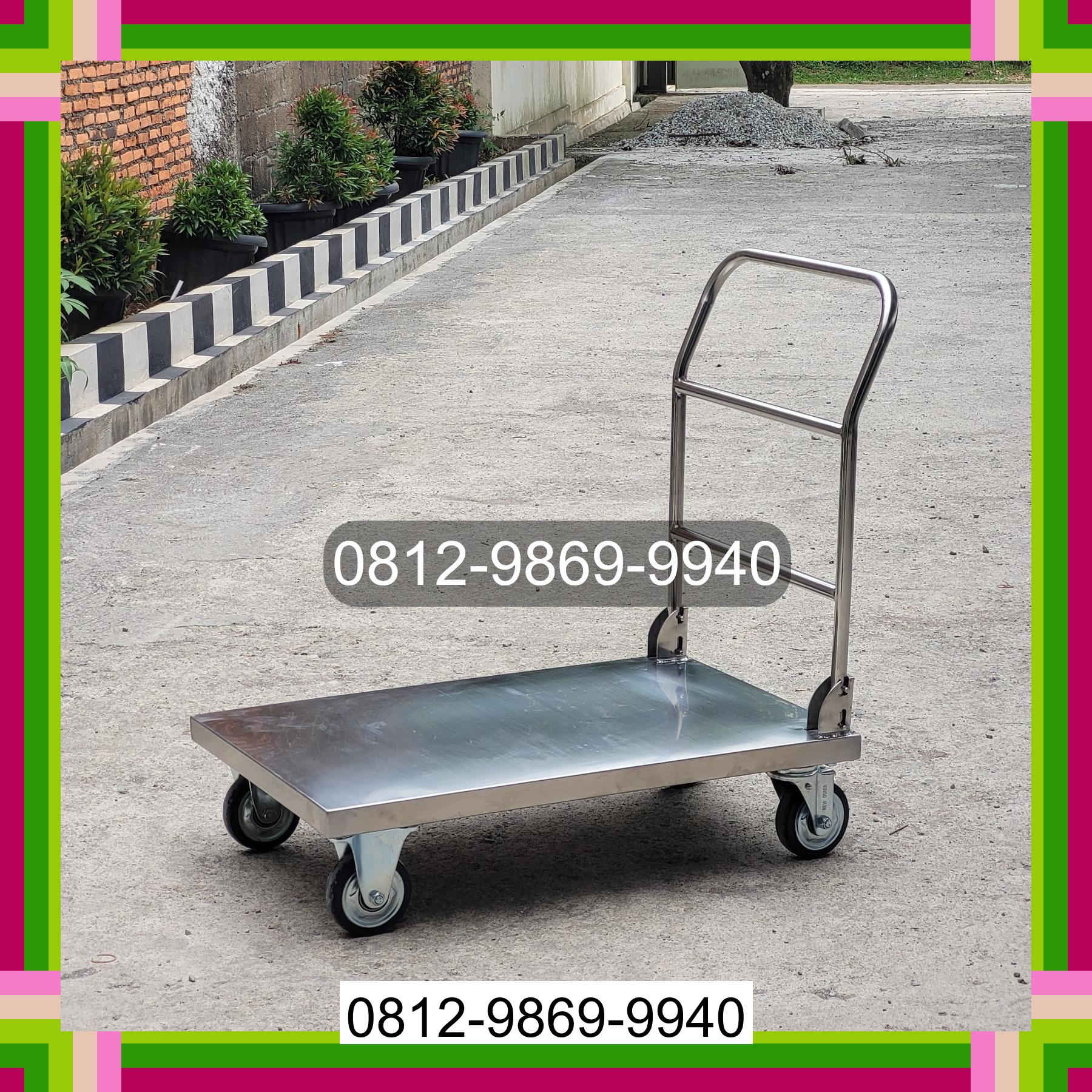 0812-9869-9940 Terbaik, Jual Handtruck Hand Truck 500 kgg & 300 kg | Troli Barang | Troli lipat | Troli angkut Labuhan Haji