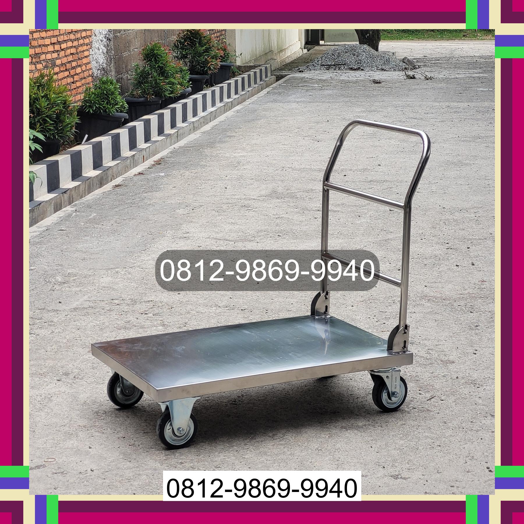0812-9869-9940 Terbaik, Jual Handtruck Hand Truck 500 kgg & 300 kg | Troli Barang | Troli lipat | Troli angkut Lembor
