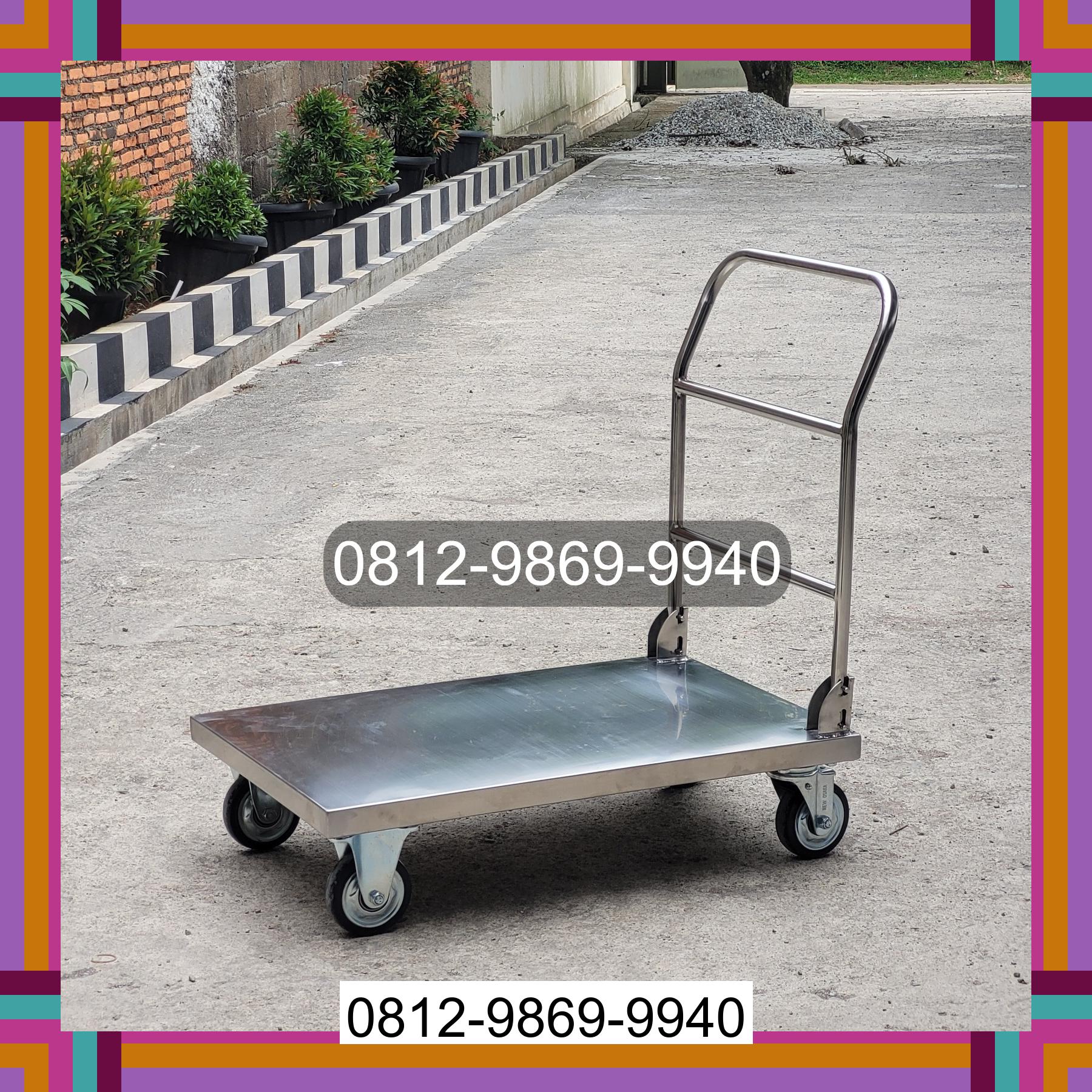 0812-9869-9940 Terbaik, Jual Handtruck Hand Truck 500 kgg & 300 kg | Troli Barang | Troli lipat | Troli angkut Lubuk Linggau Utara Ii