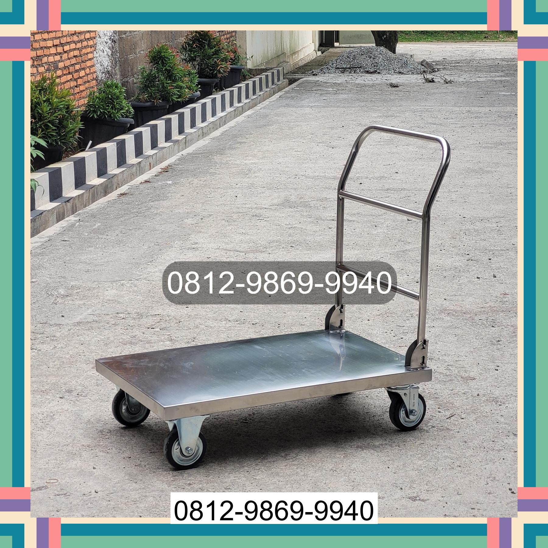 0812-9869-9940 Terbaik, Jual Handtruck Hand Truck 500 kgg & 300 kg | Troli Barang | Troli lipat | Troli angkut Maba Selatan