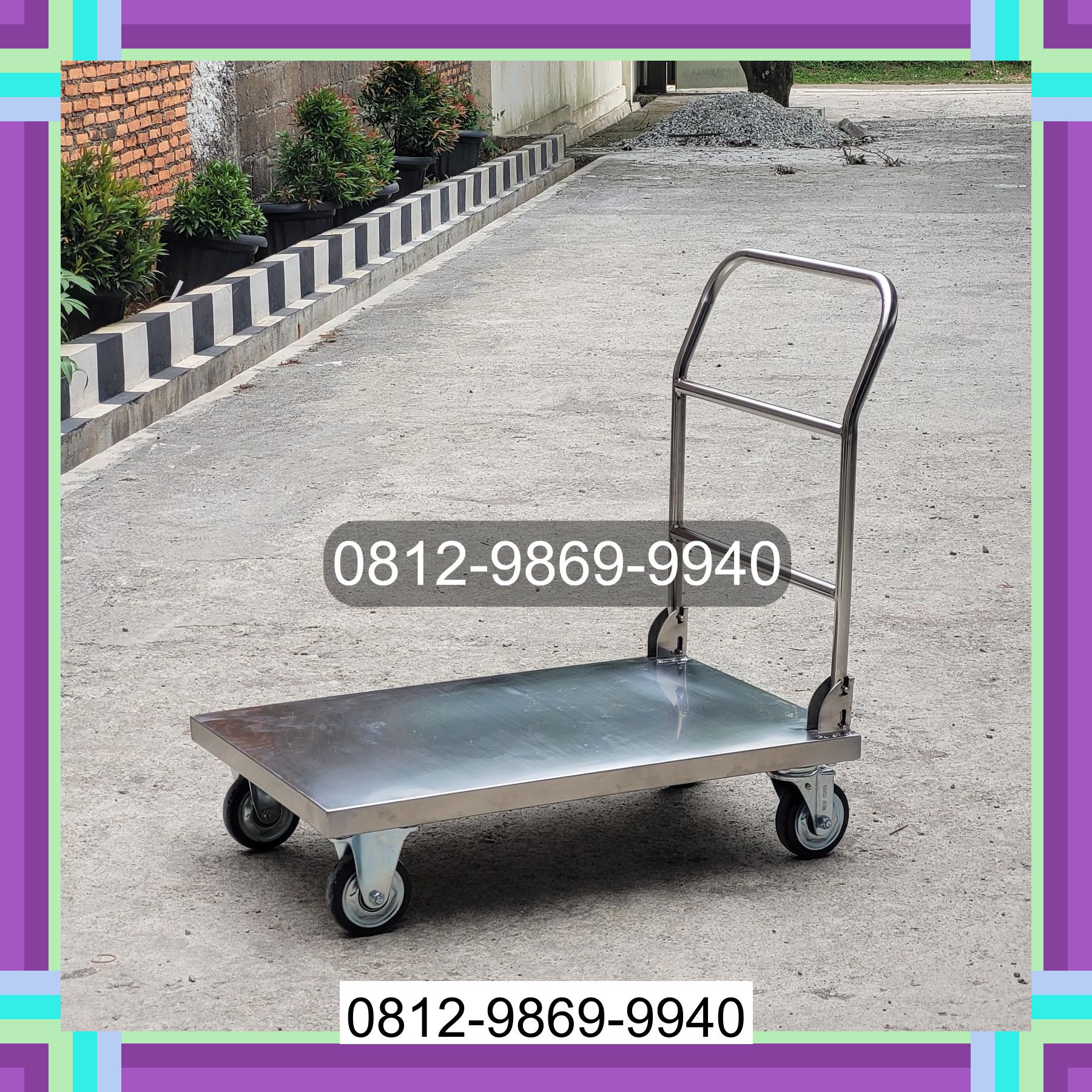 0812-9869-9940 Terbaik, Jual Handtruck Hand Truck 500 kgg & 300 kg | Troli Barang | Troli lipat | Troli angkut Majene