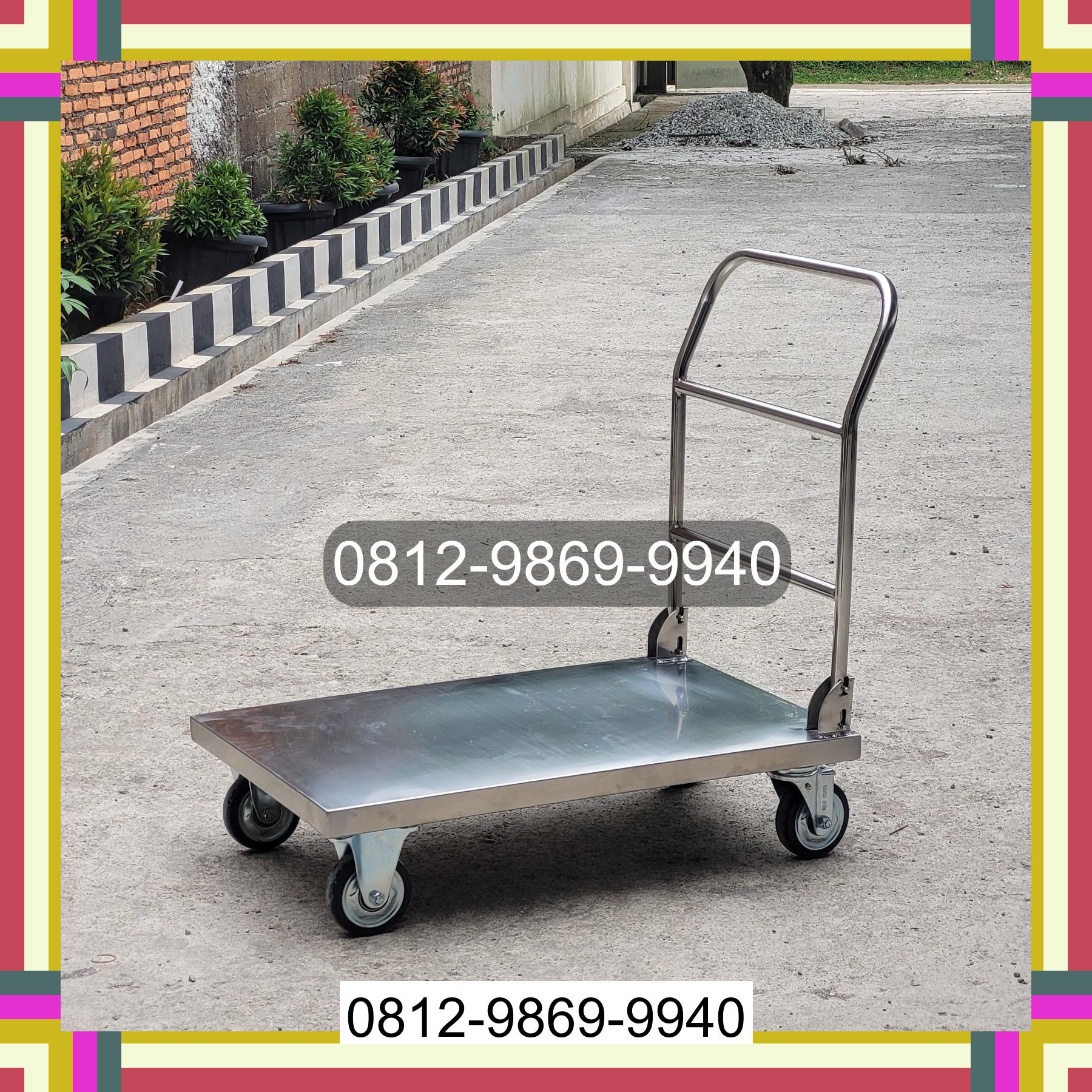 0812-9869-9940 Terbaik, Jual Handtruck Hand Truck 500 kgg & 300 kg | Troli Barang | Troli lipat | Troli angkut Mamberamo Tengah