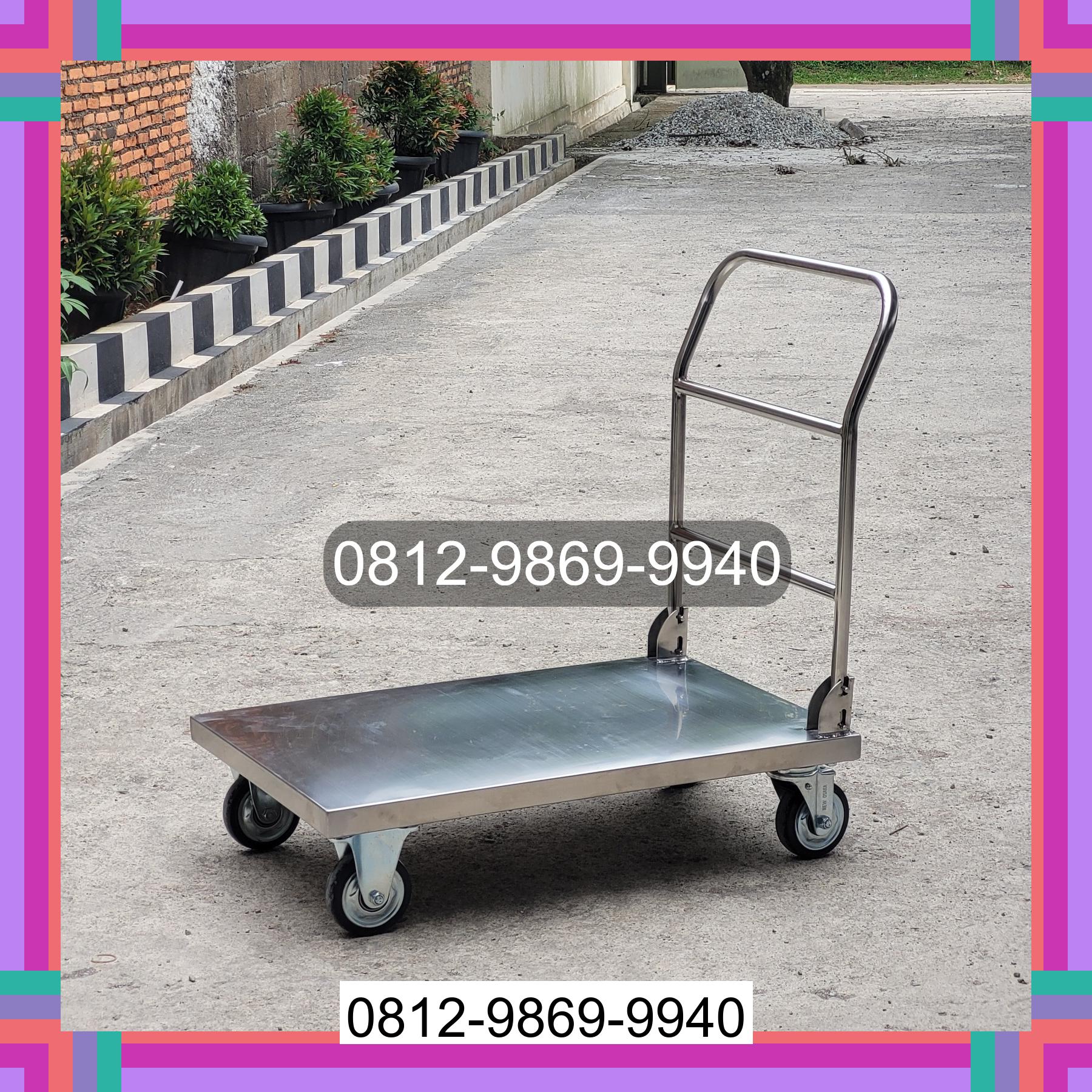 0812-9869-9940 Terbaik, Jual Handtruck Hand Truck 500 kgg & 300 kg | Troli Barang | Troli lipat | Troli angkut Mandrehe Barat