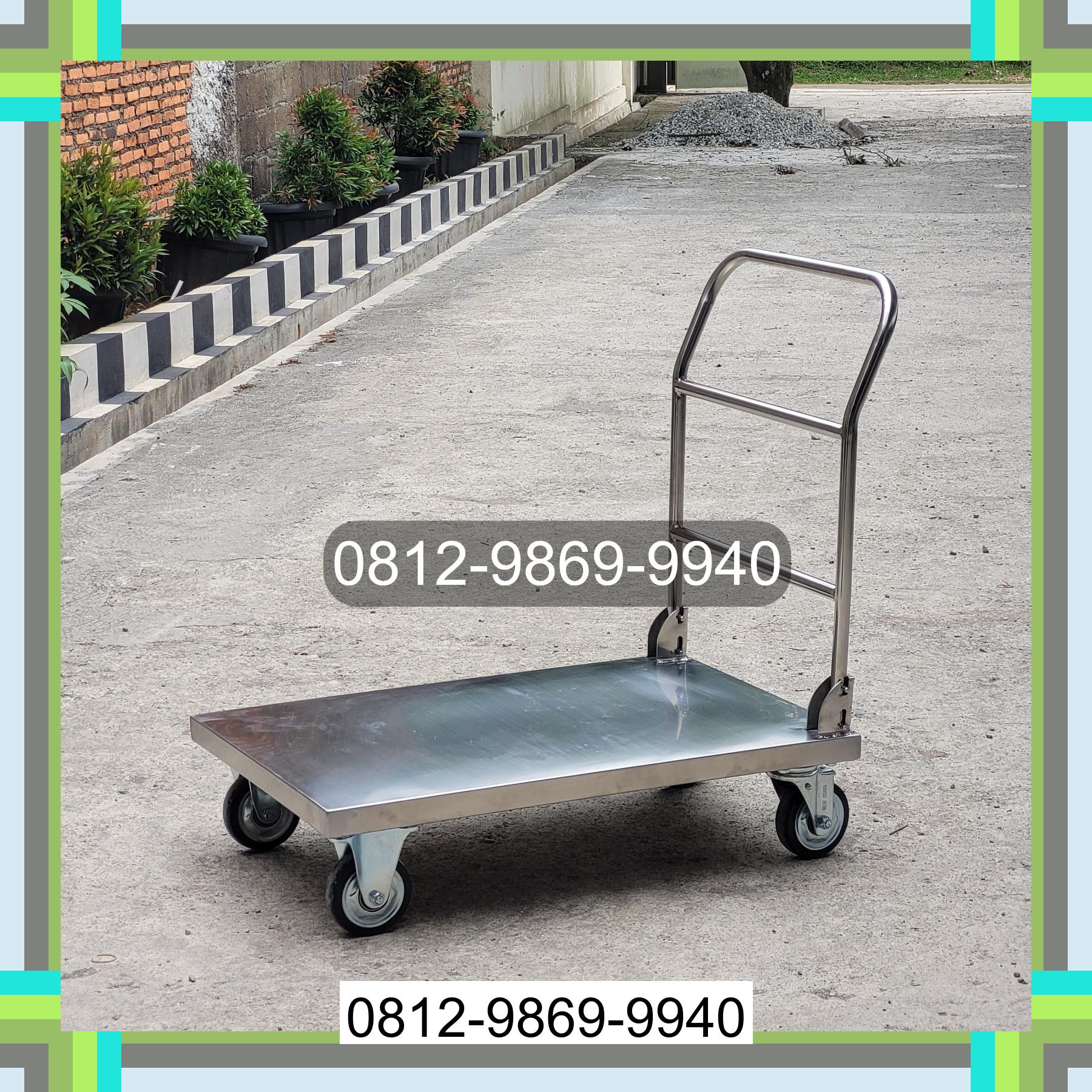 0812-9869-9940 Terbaik, Jual Handtruck Hand Truck 500 kgg & 300 kg | Troli Barang | Troli lipat | Troli angkut Medan Tembung