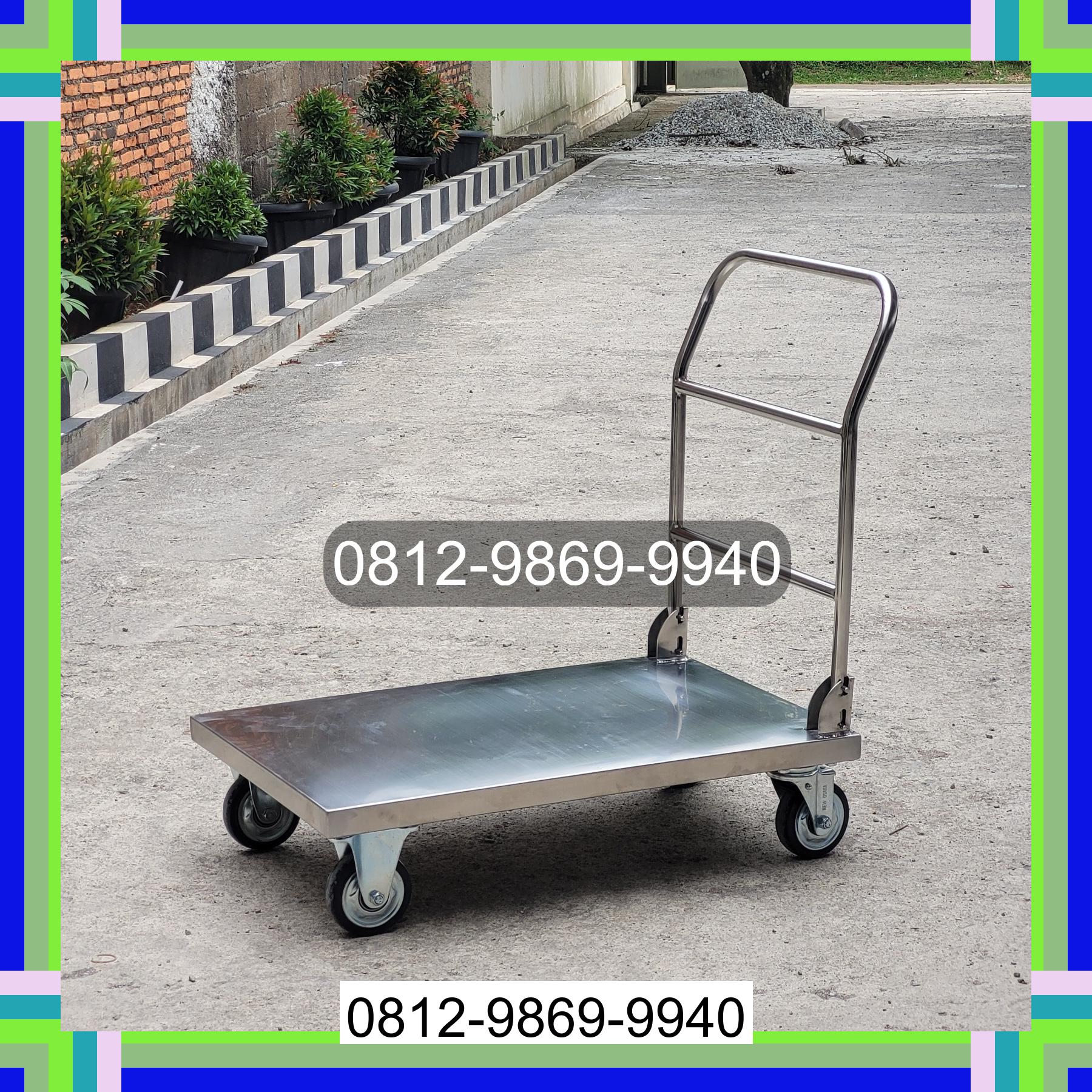 0812-9869-9940 Terbaik, Jual Handtruck Hand Truck 500 kgg & 300 kg | Troli Barang | Troli lipat | Troli angkut Muara Batu