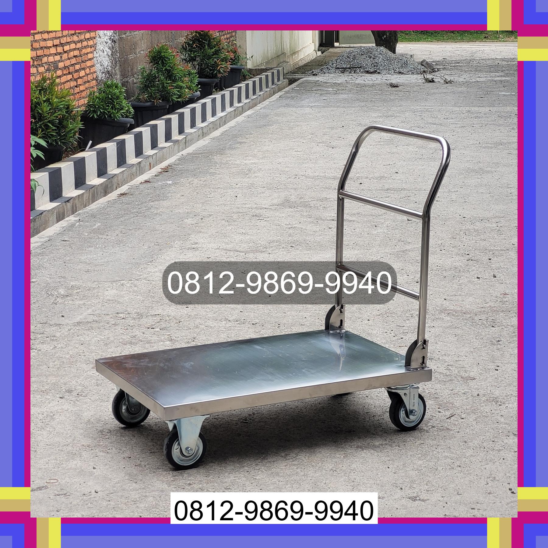 0812-9869-9940 Terbaik, Jual Handtruck Hand Truck 500 kgg & 300 kg | Troli Barang | Troli lipat | Troli angkut Muna Barat