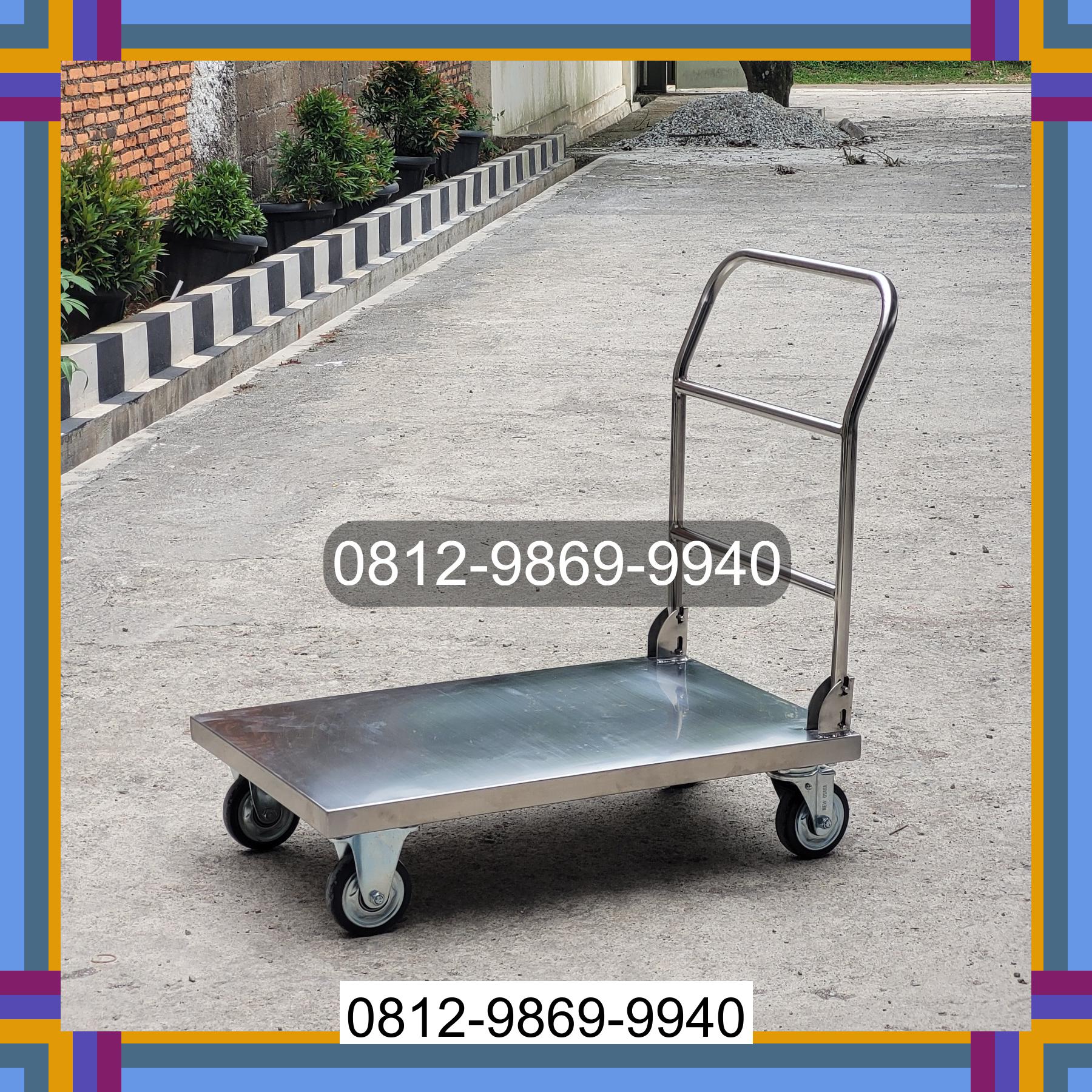 0812-9869-9940 Terbaik, Jual Handtruck Hand Truck 500 kgg & 300 kg | Troli Barang | Troli lipat | Troli angkut Oba Utara
