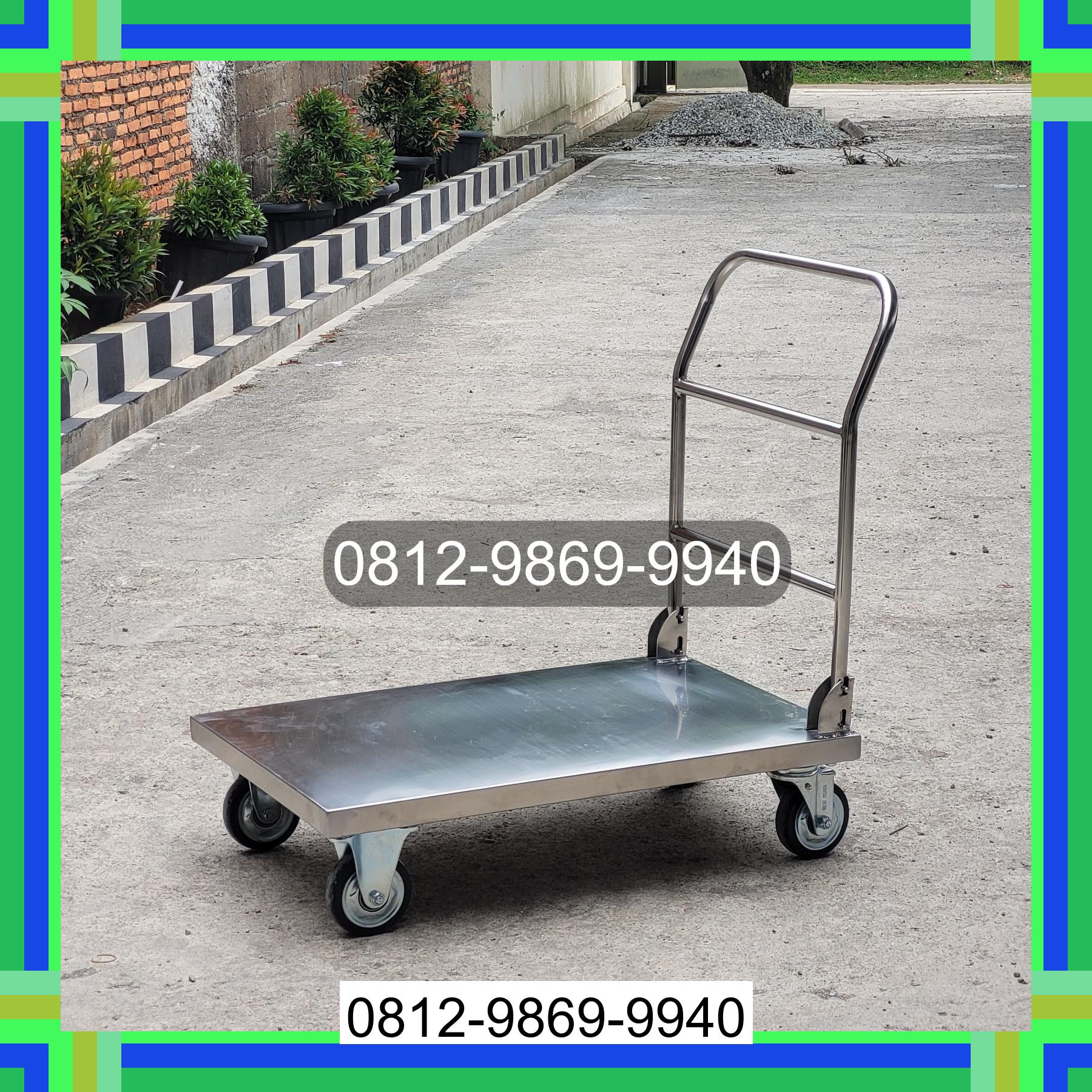 0812-9869-9940 Terbaik, Jual Handtruck Hand Truck 500 kgg & 300 kg | Troli Barang | Troli lipat | Troli angkut Pantai Labu