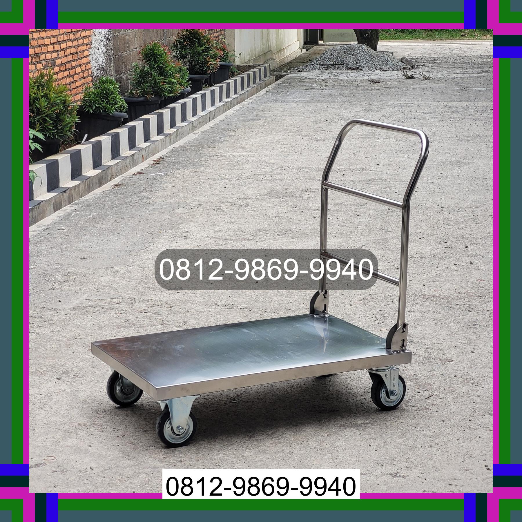 0812-9869-9940 Terbaik, Jual Handtruck Hand Truck 500 kgg & 300 kg | Troli Barang | Troli lipat | Troli angkut Pasaribu Tobing