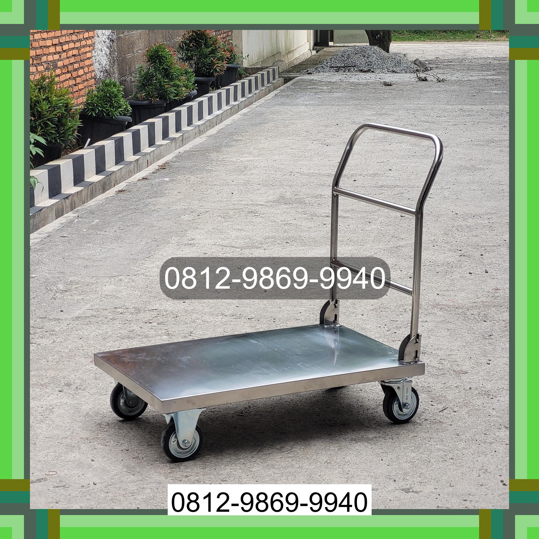 0812-9869-9940 Terbaik, Jual Handtruck Hand Truck 500 kgg & 300 kg | Troli Barang | Troli lipat | Troli angkut Pedamaran Timur