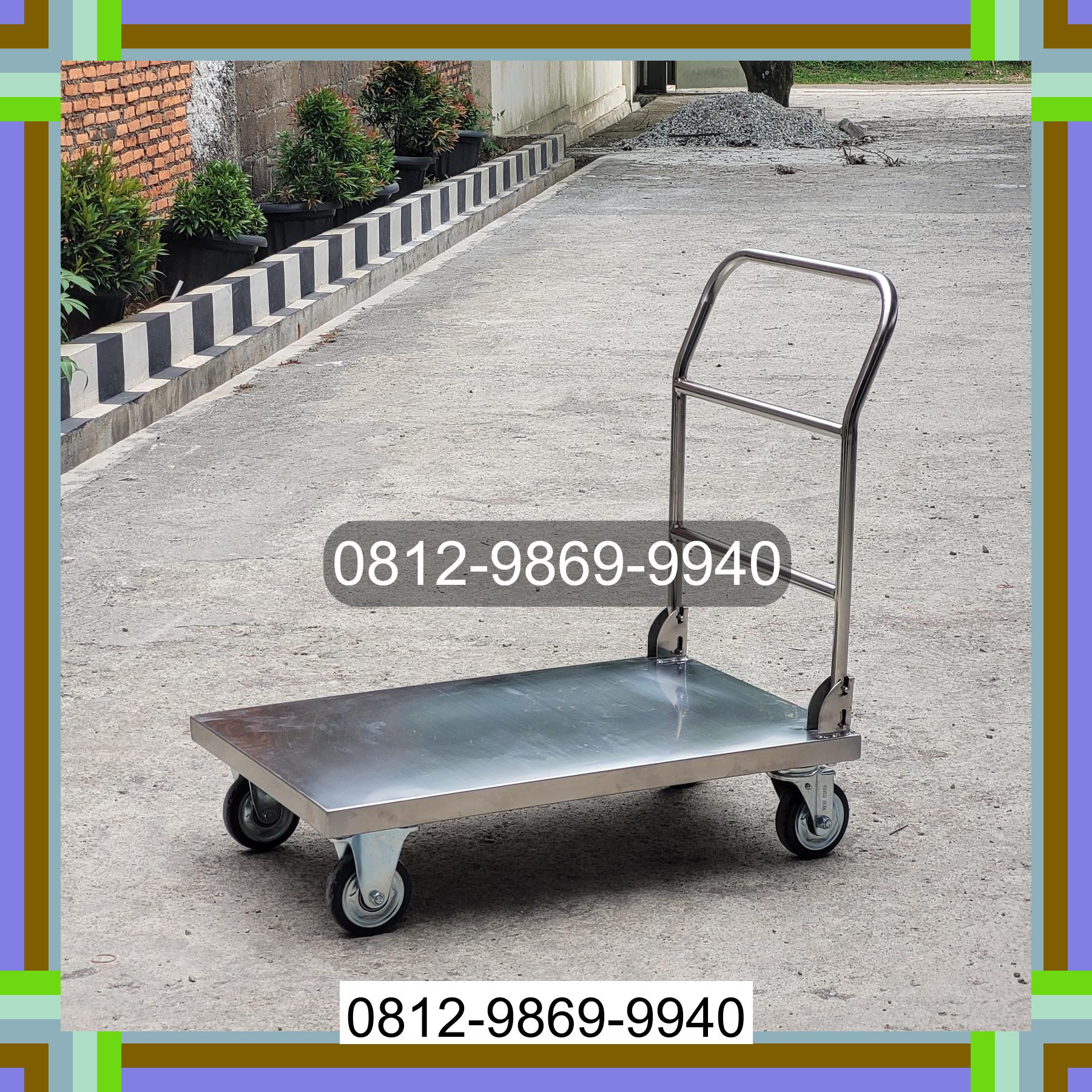 0812-9869-9940 Terbaik, Jual Handtruck Hand Truck 500 kgg & 300 kg | Troli Barang | Troli lipat | Troli angkut Pematang Jaya