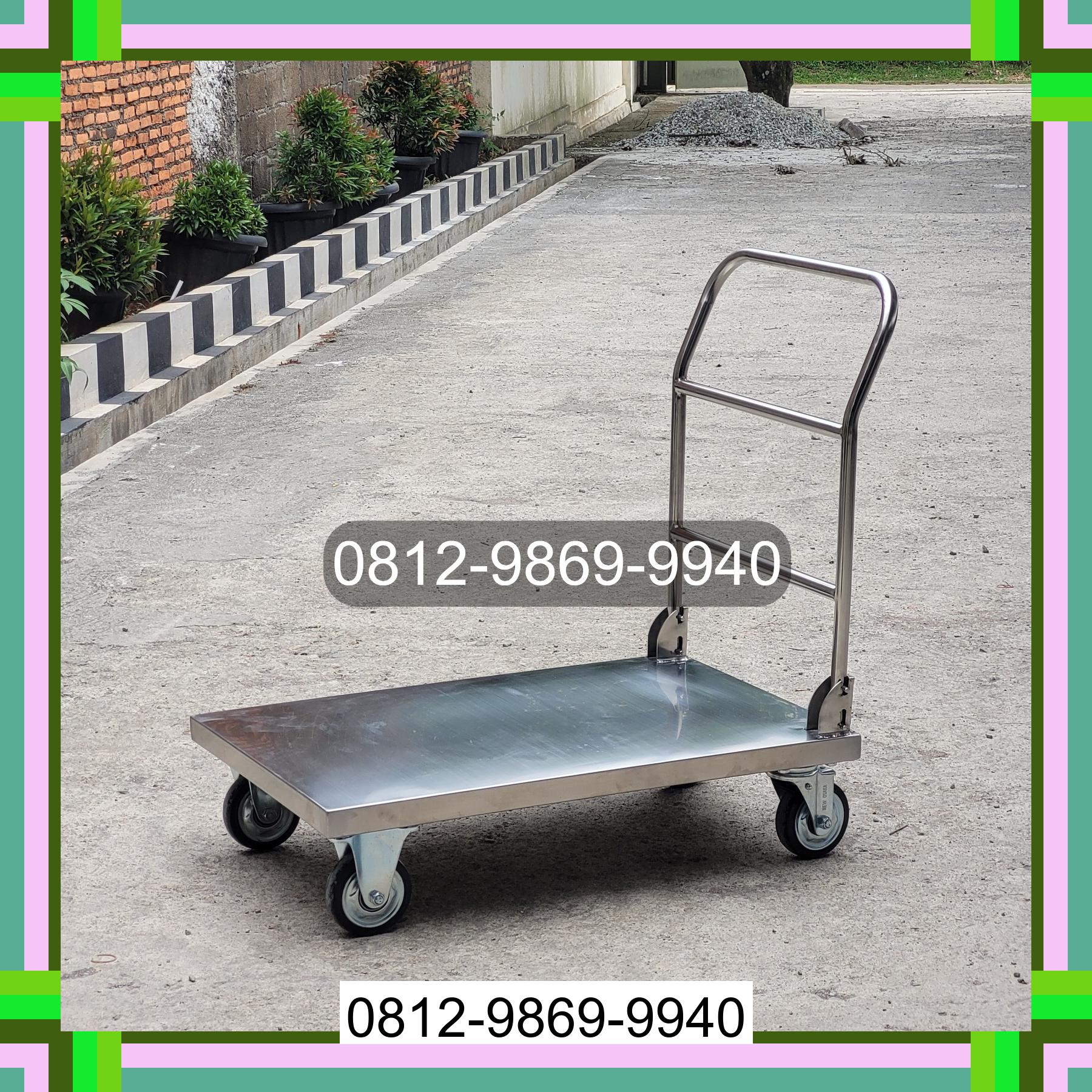 0812-9869-9940 Terbaik, Jual Handtruck Hand Truck 500 kgg & 300 kg | Troli Barang | Troli lipat | Troli angkut Petasia Timur