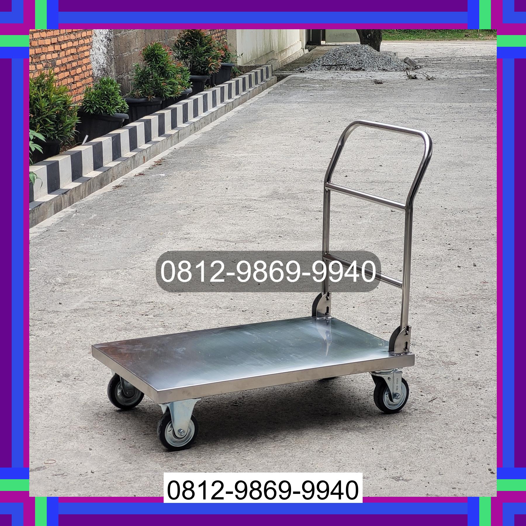 0812-9869-9940 Terbaik, Jual Handtruck Hand Truck 500 kgg & 300 kg | Troli Barang | Troli lipat | Troli angkut Pintu Pohan Meranti
