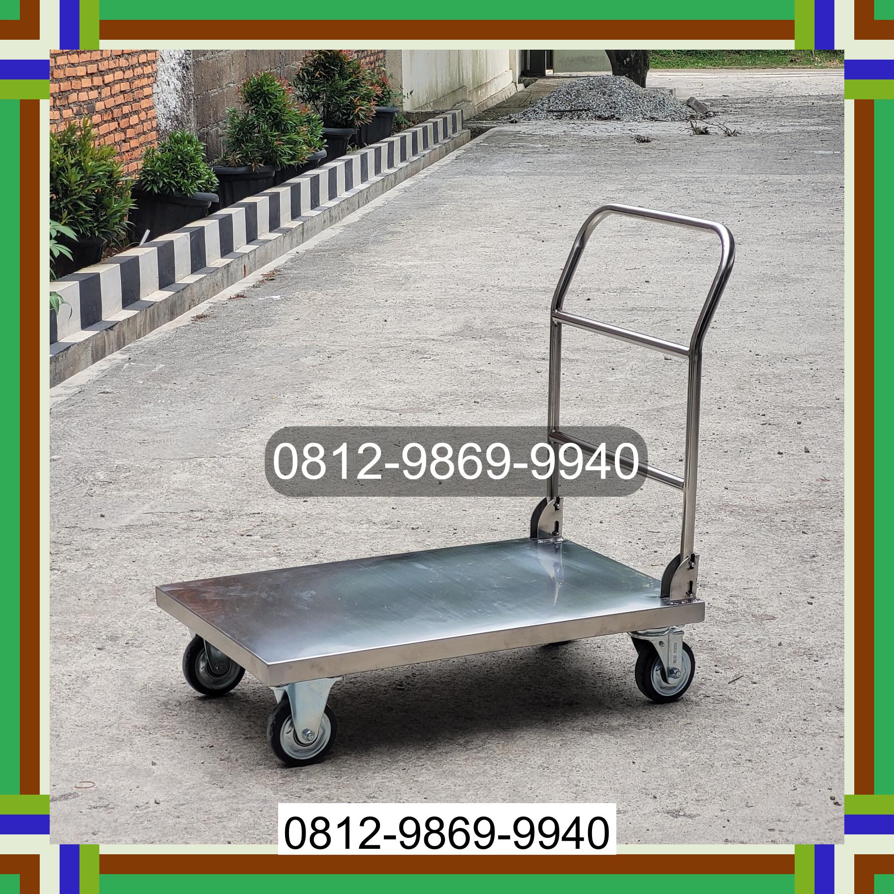 0812-9869-9940 Terbaik, Jual Handtruck Hand Truck 500 kgg & 300 kg | Troli Barang | Troli lipat | Troli angkut Rantau Selatan