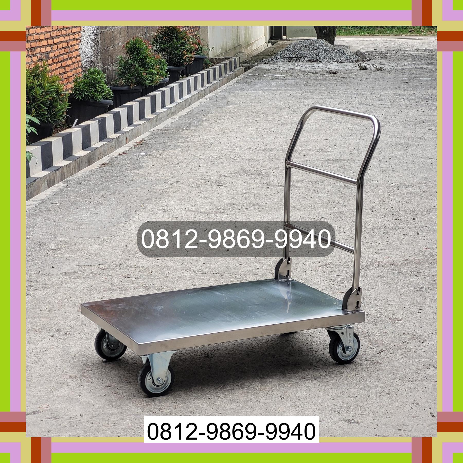0812-9869-9940 Terbaik, Jual Handtruck Hand Truck 500 kgg & 300 kg | Troli Barang | Troli lipat | Troli angkut Sanga Desa