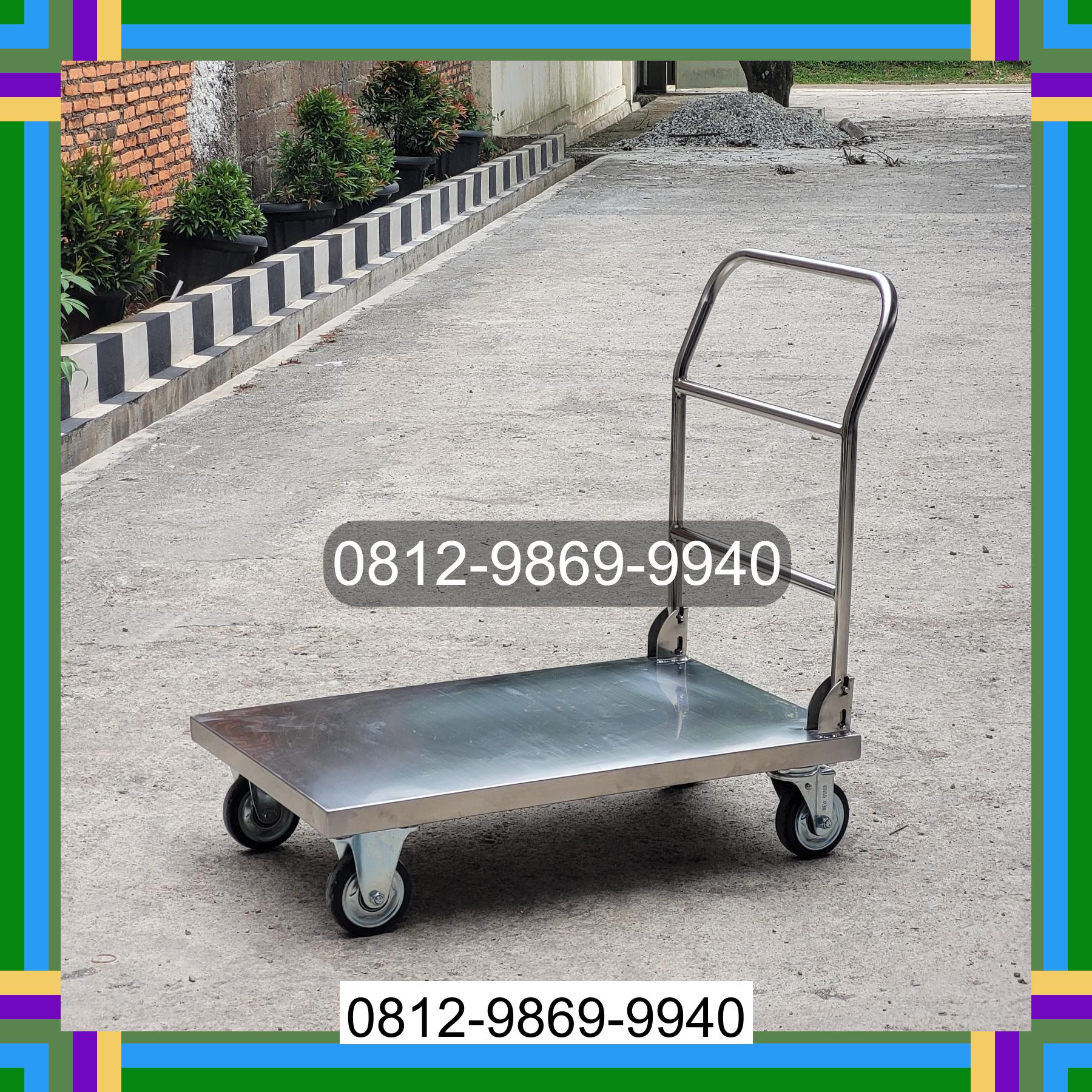 0812-9869-9940 Terbaik, Jual Handtruck Hand Truck 500 kgg & 300 kg | Troli Barang | Troli lipat | Troli angkut Sangalla Utara